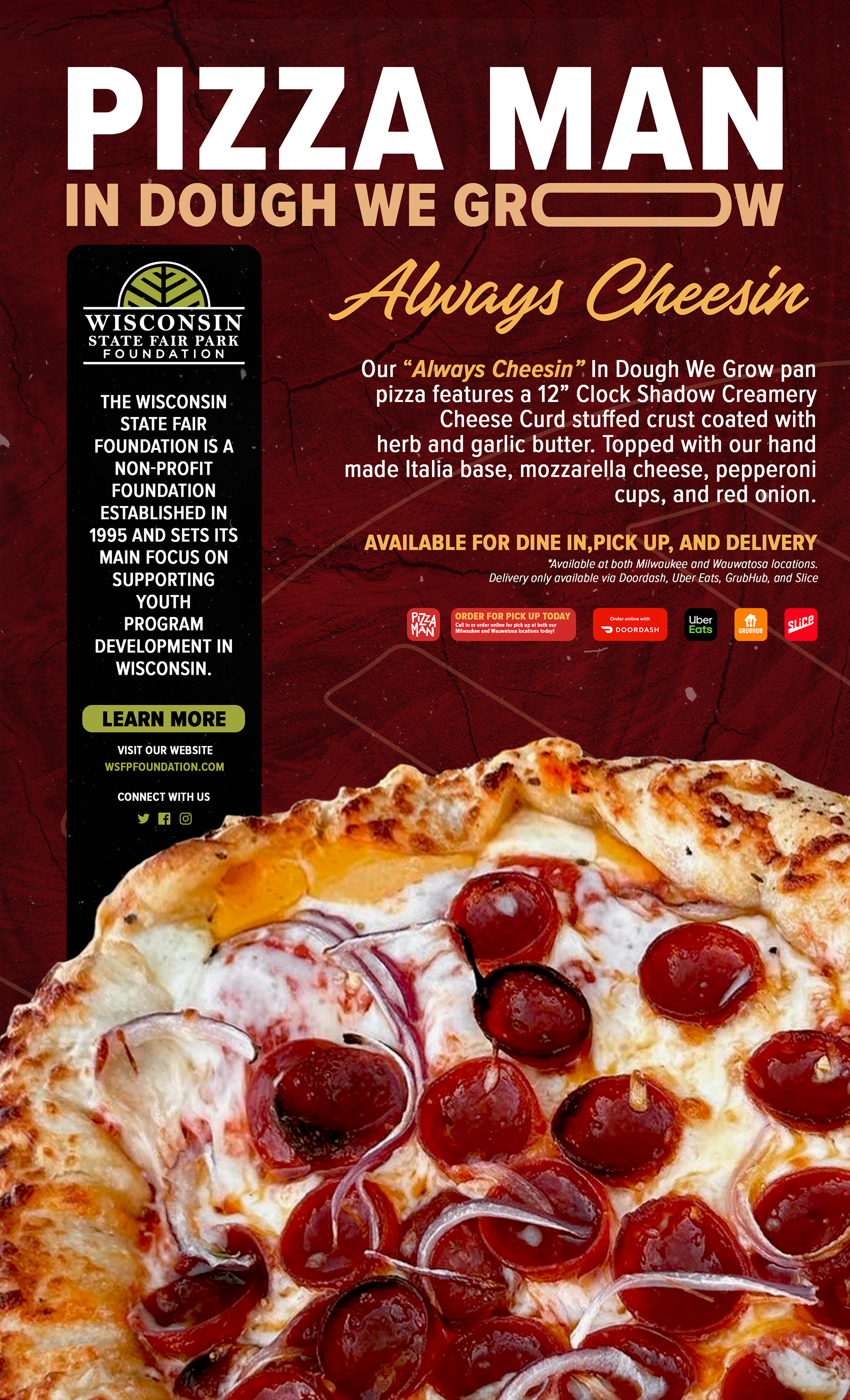 In Dough We Grow Advertisement - January