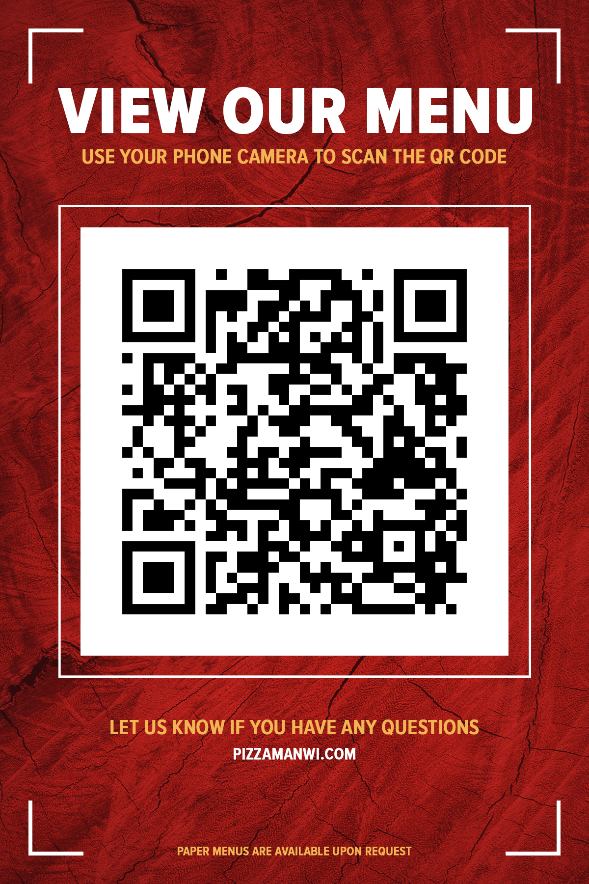 QR Code Menu