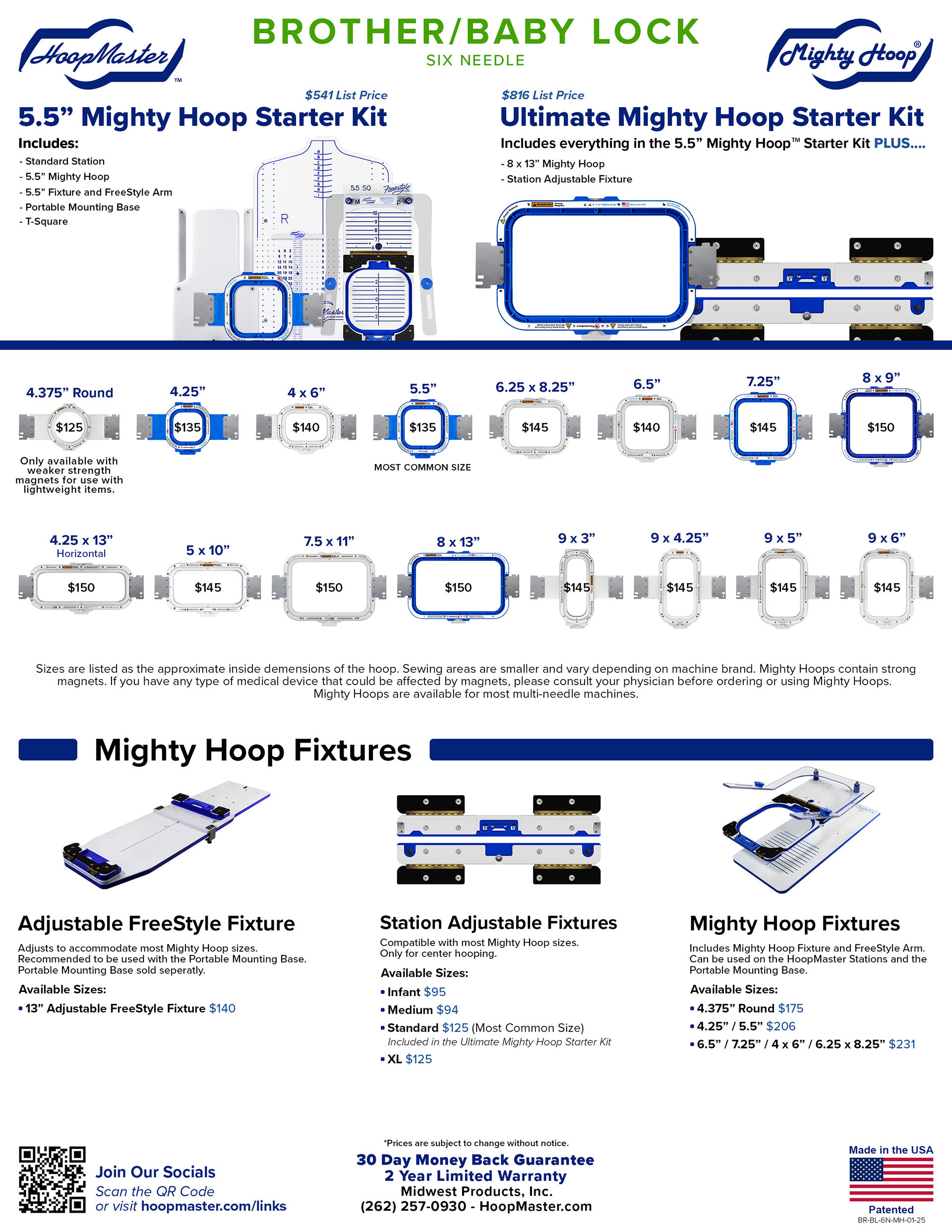 Brother/Baby Lock 6 Needle  - Front