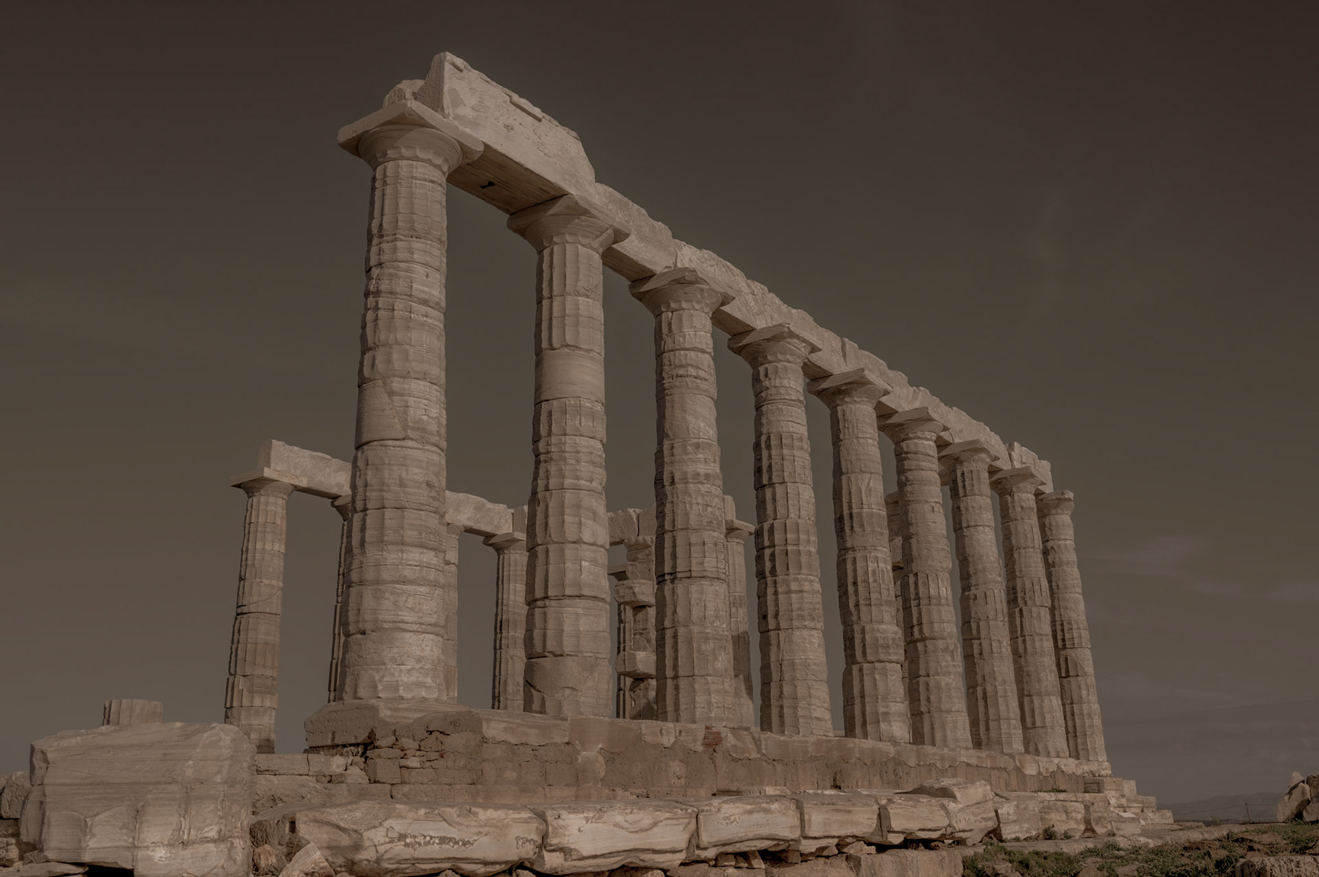 Temple of Poseidon, Sunio