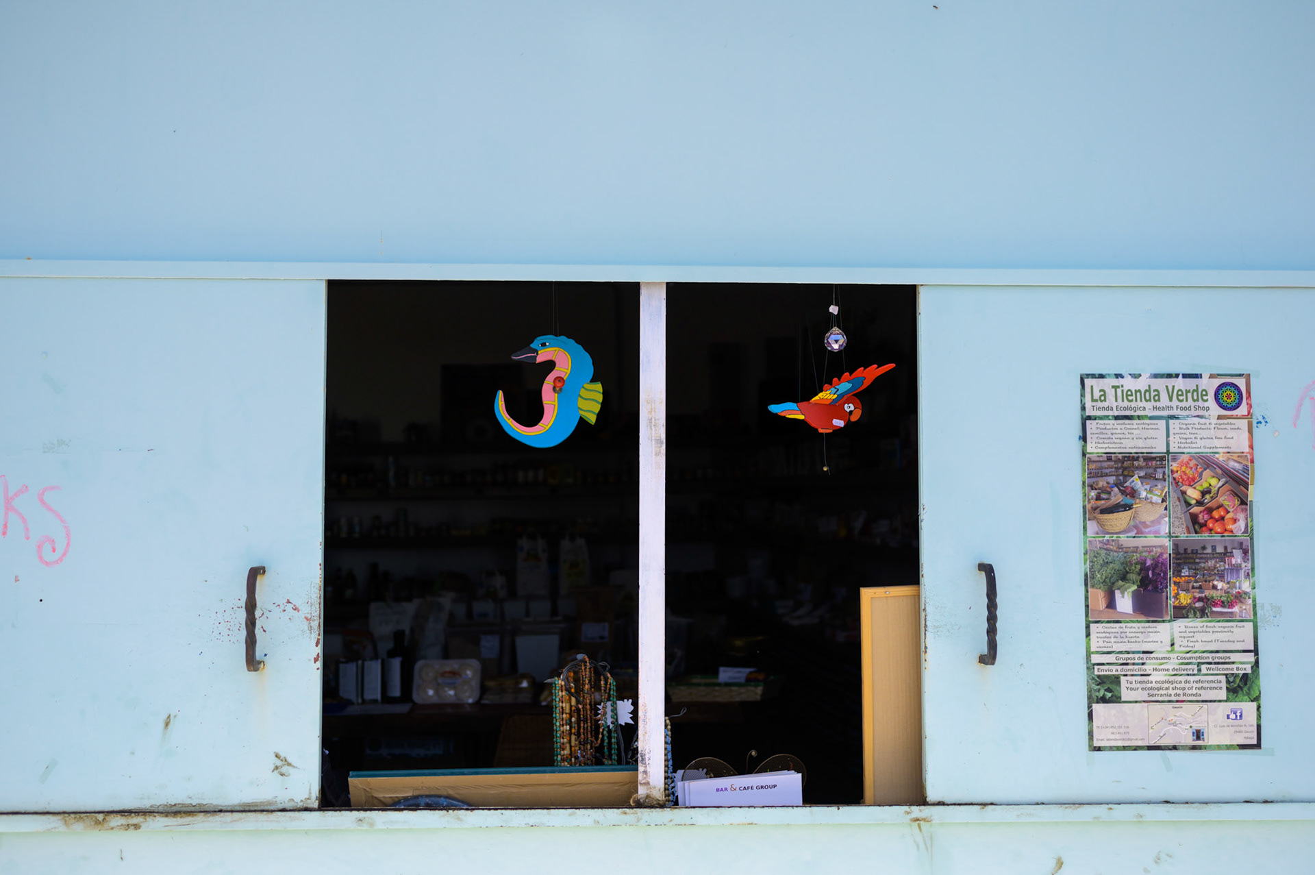 La Tienda Verde. Our local organic food shop.