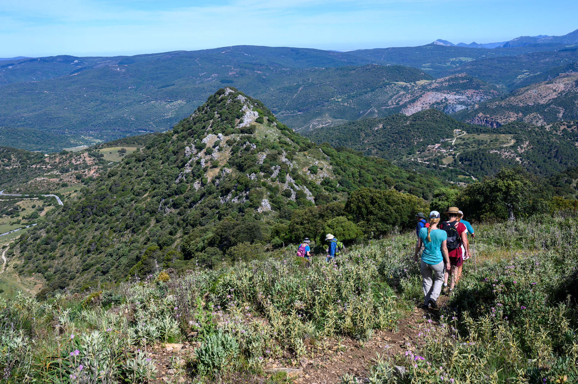 Walking to the second summit