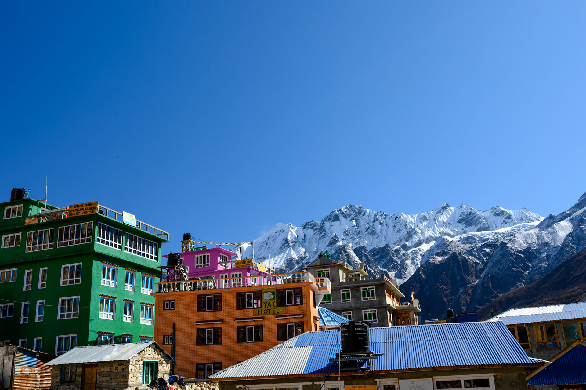 Colourful Kainjin village