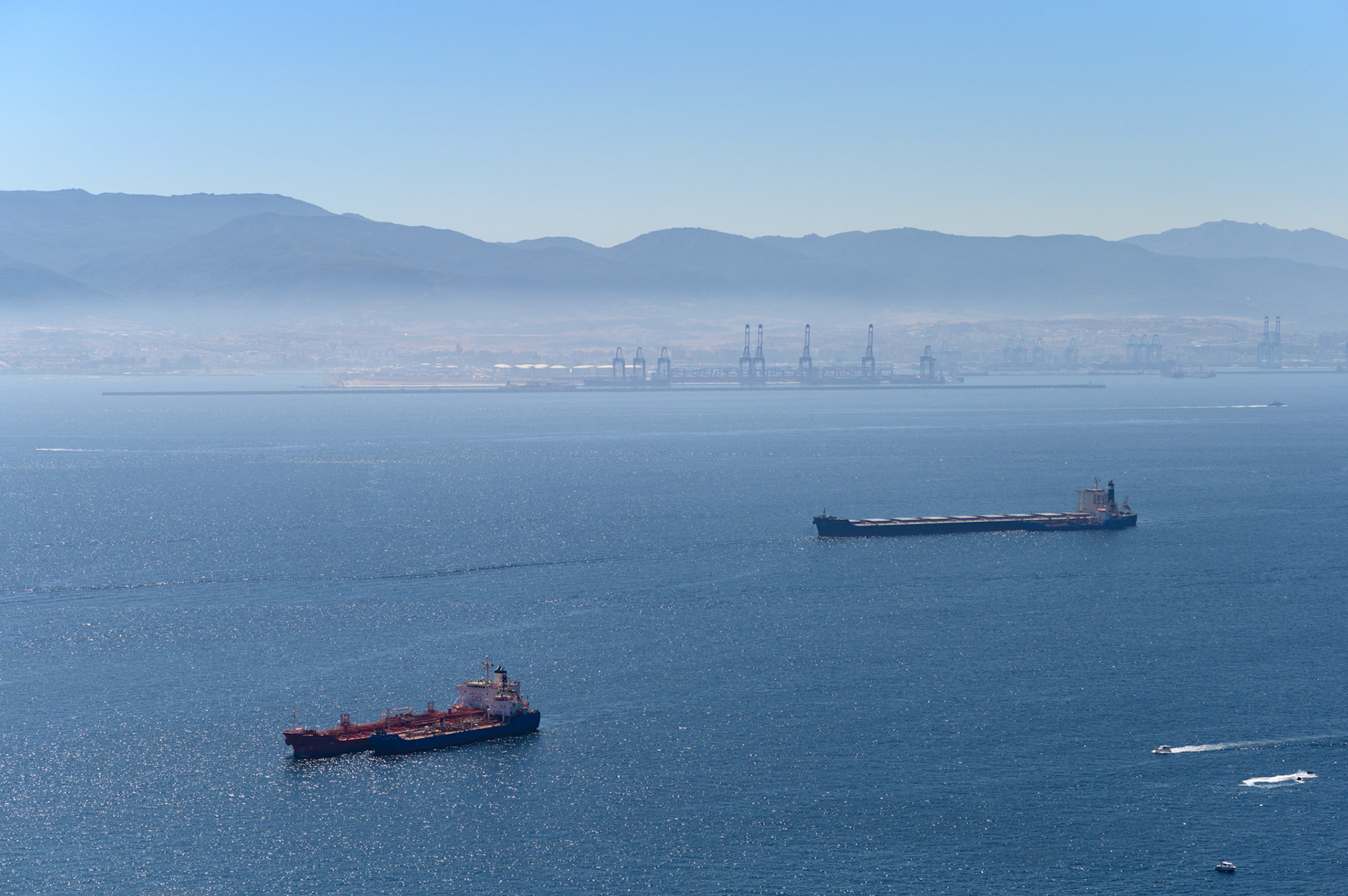 The Bay of Algeciras from Gibraltar.
