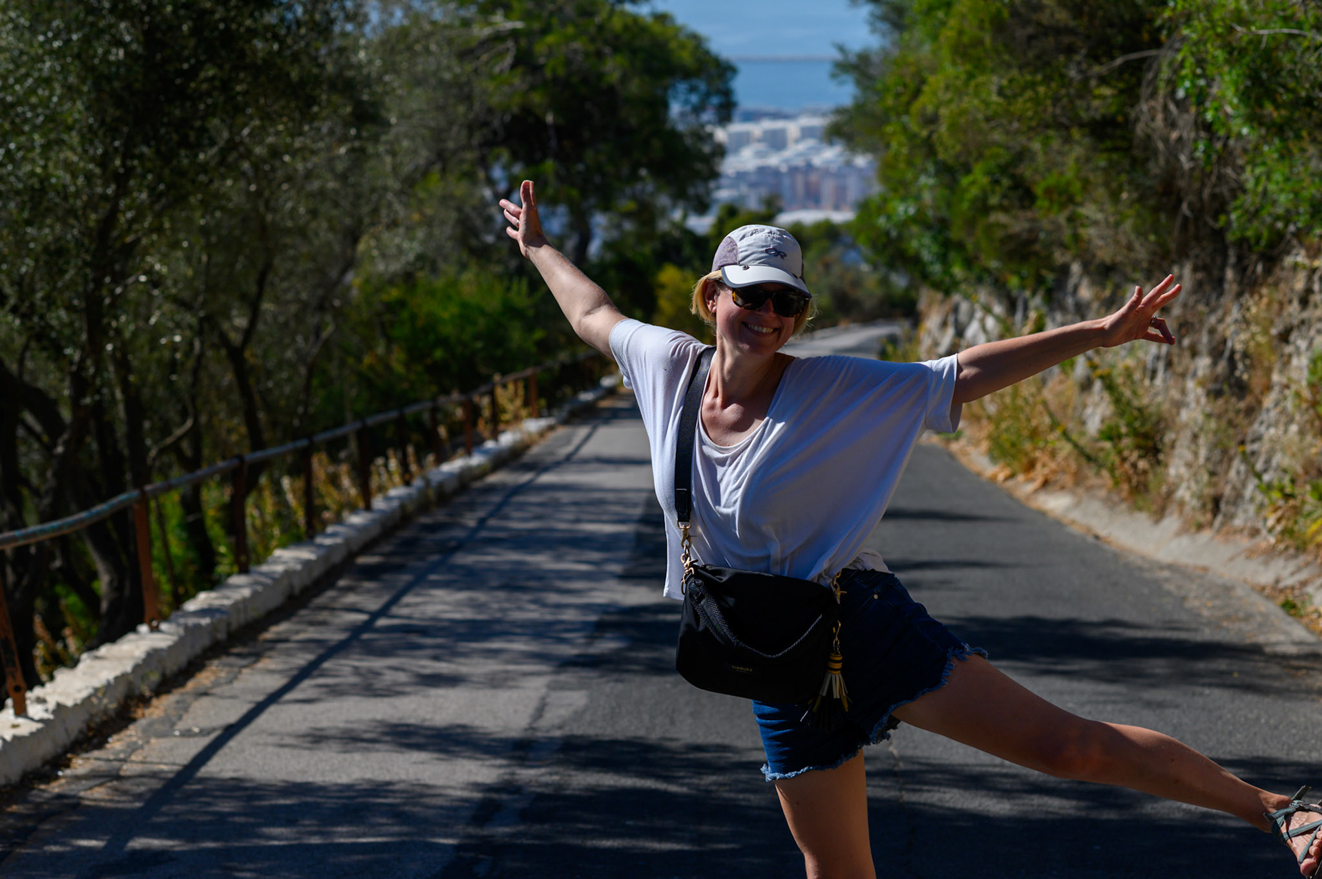 Sheryl happy to going down on a wide path