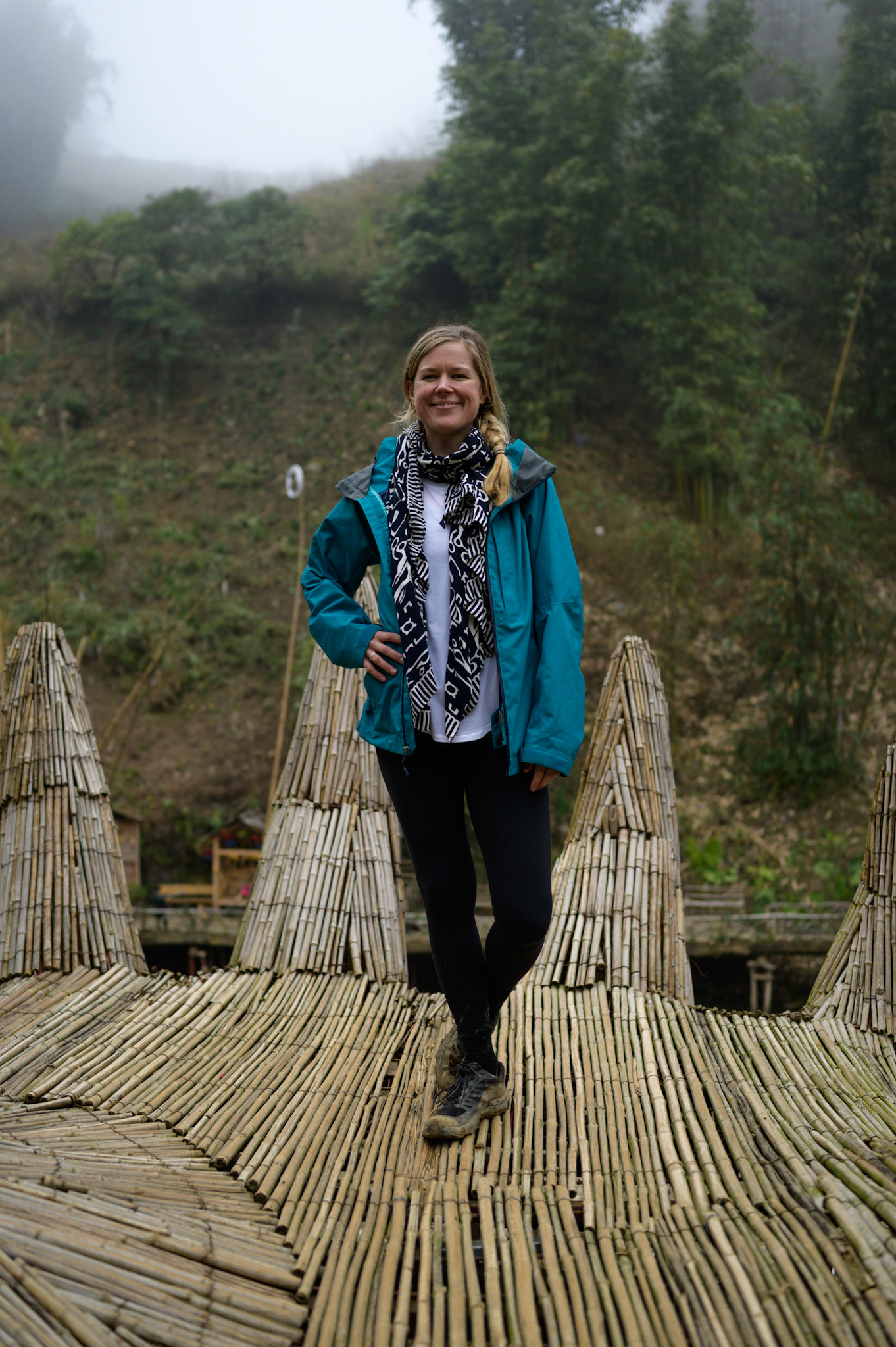 Sheryl in Cat Cat village