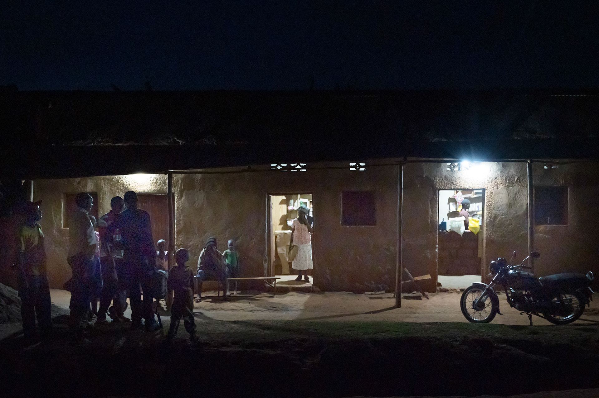 Two shop keepers have taken advantage of the solar lighting and set up businesses. John Bosco says that the "light have created jobs", and he is considering starting a business himself.