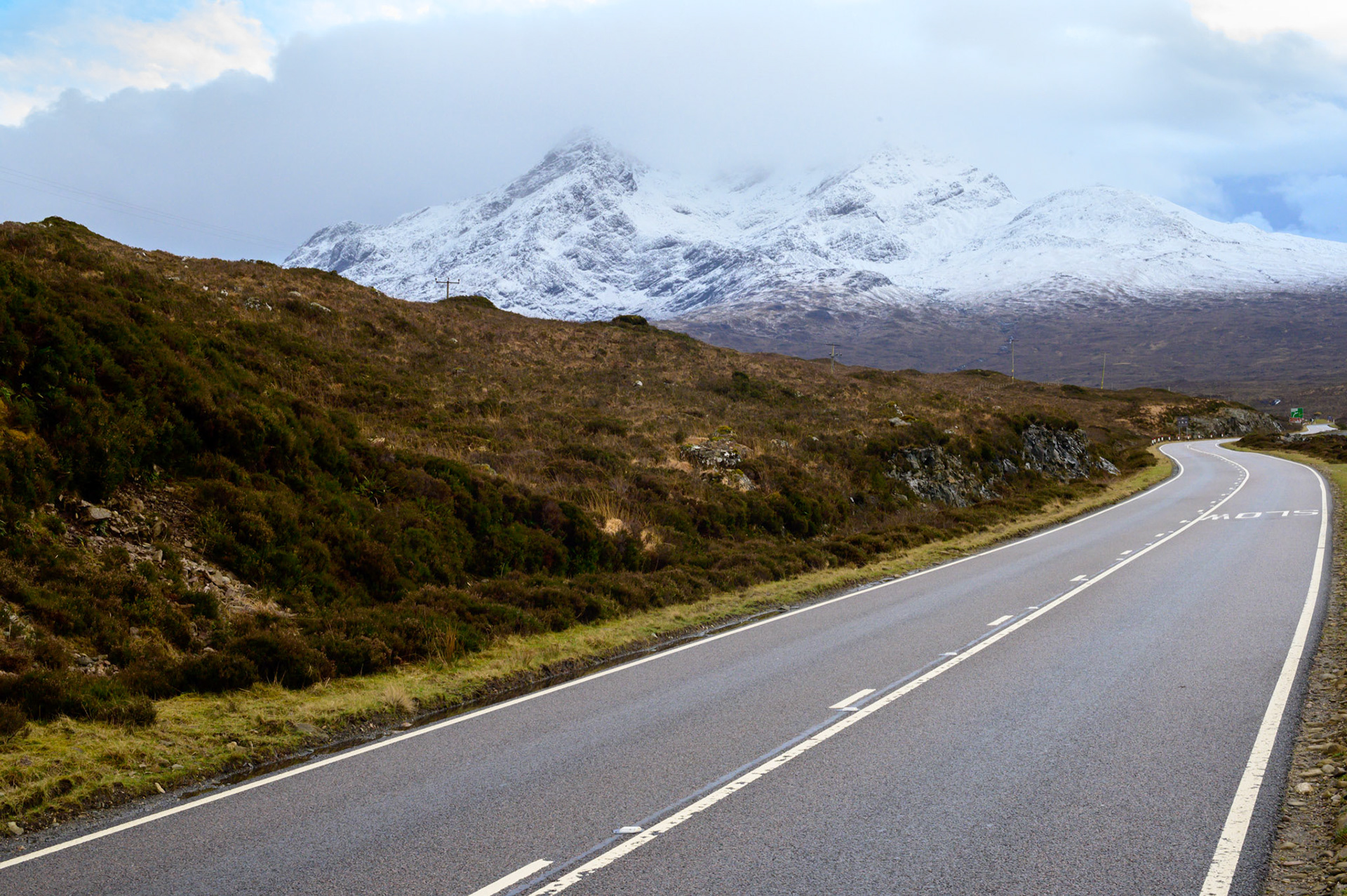 The rone road through Sligachan.