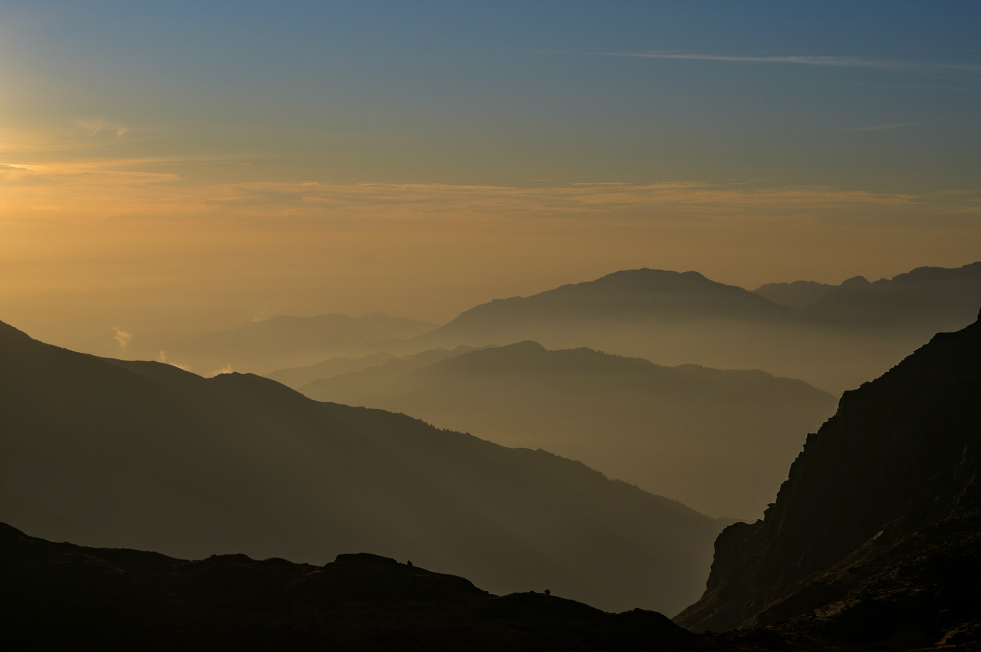 Sunset from Gosaikunda