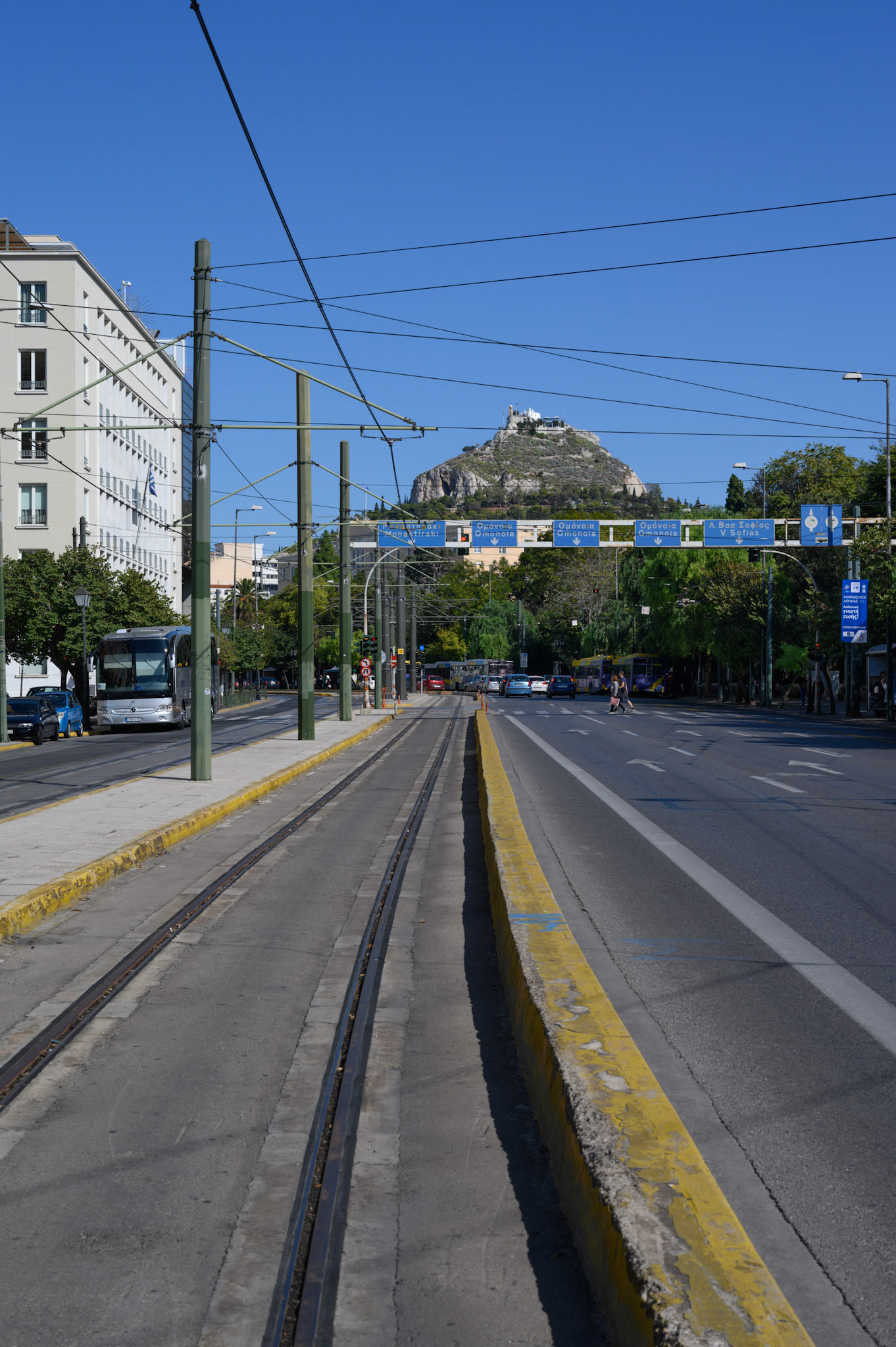 Lycabettus Hill in the background