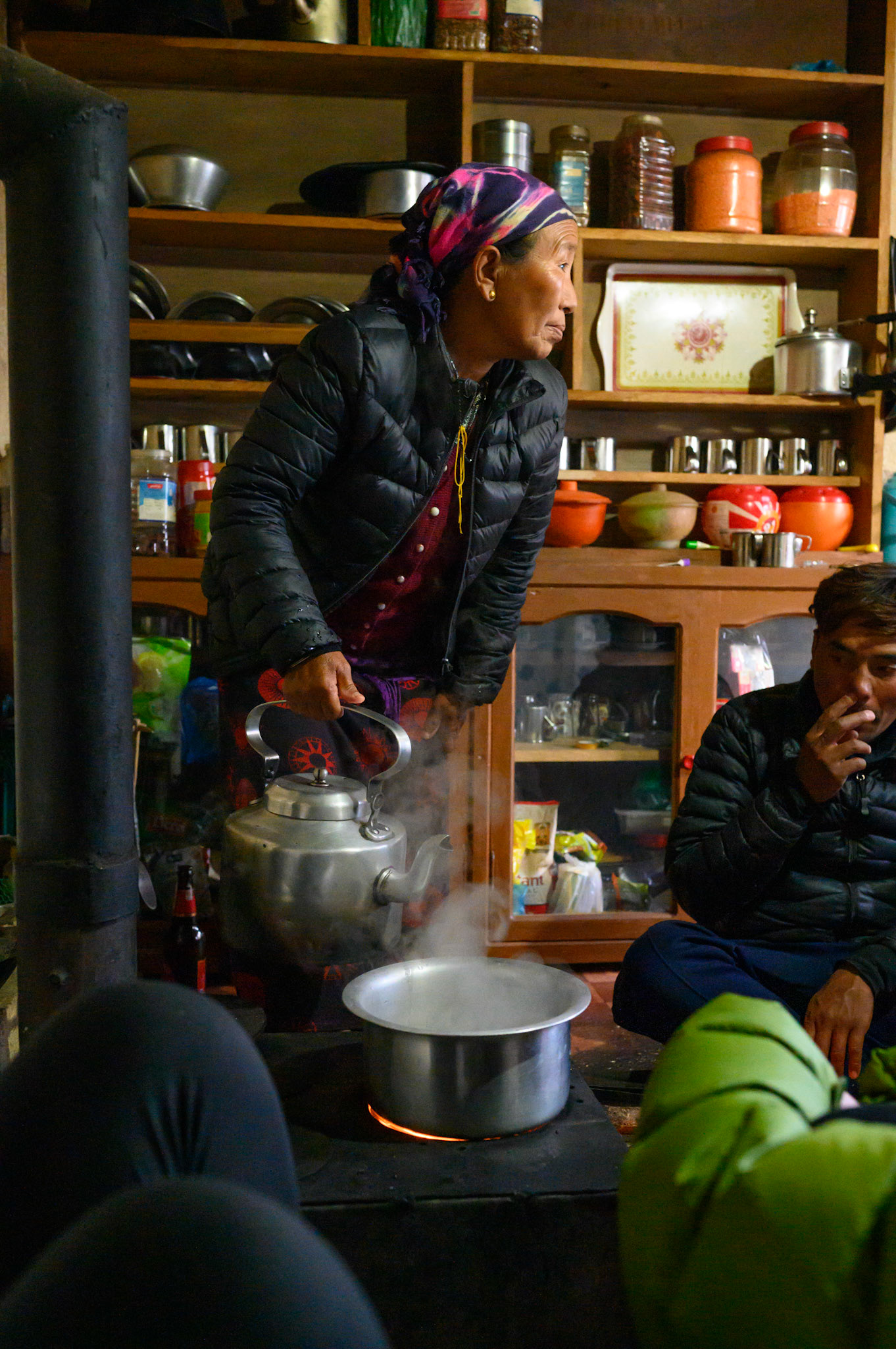 Dinner being made at Thotundanda.