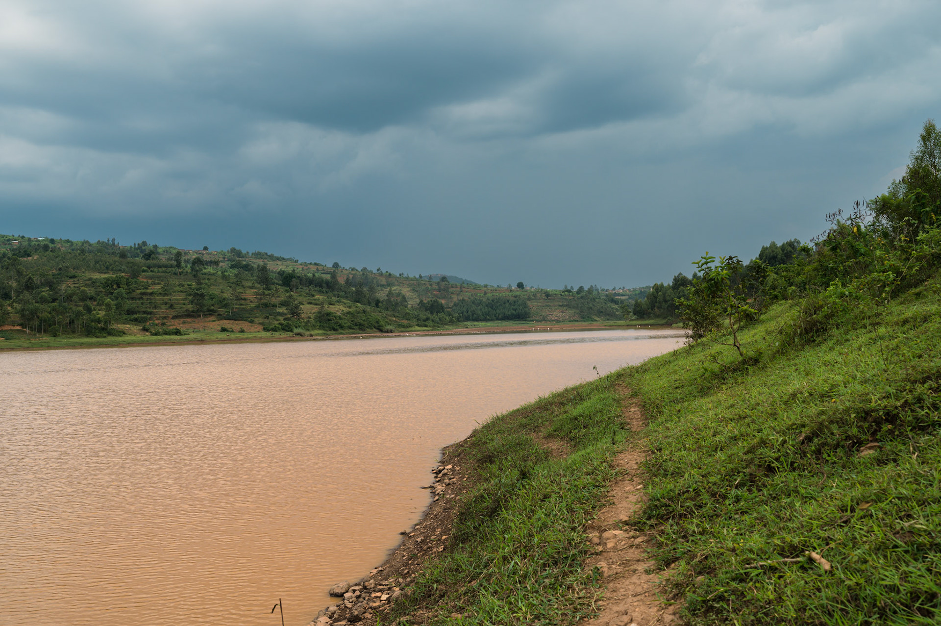 The Runukangoma dam near the gardens of the agricultural group (???)