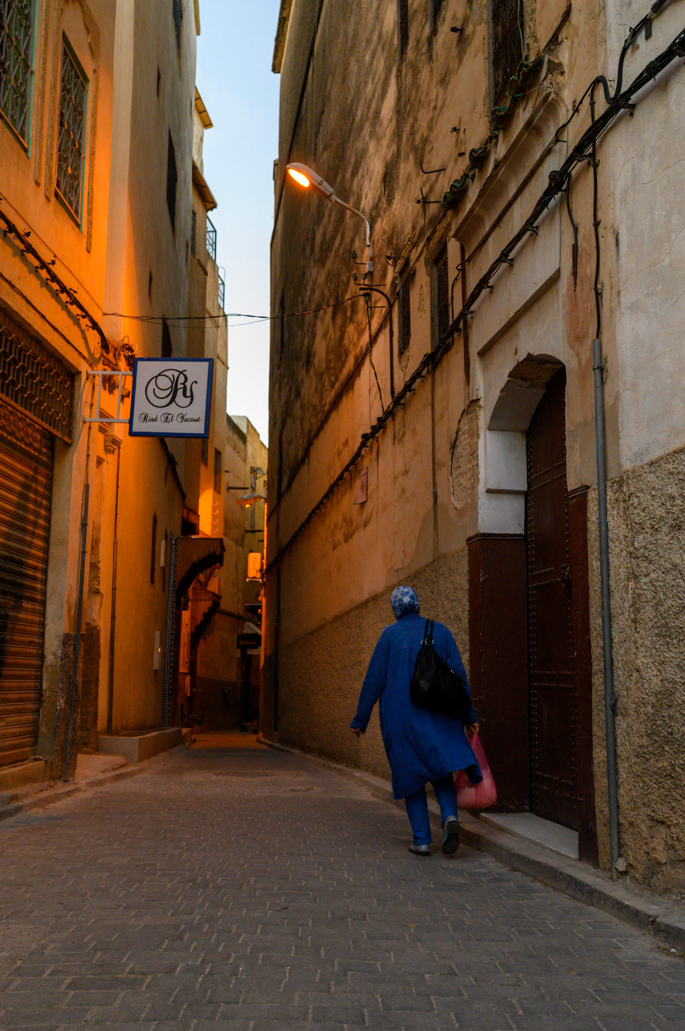 The riad streets of Fes
