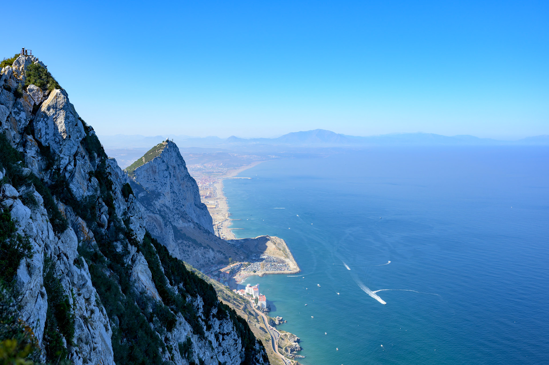The Costa del Sol, from The Rock of Gibraltar