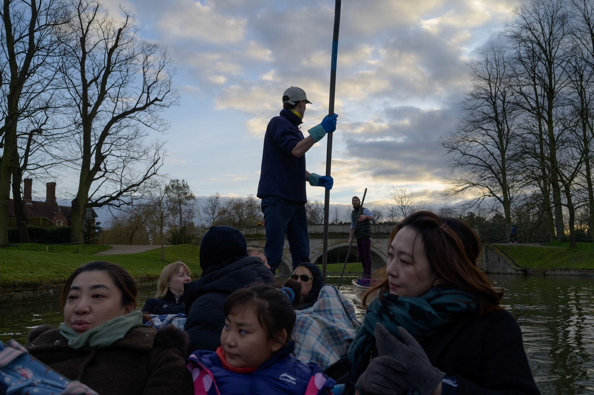 Punting down the river Cam
