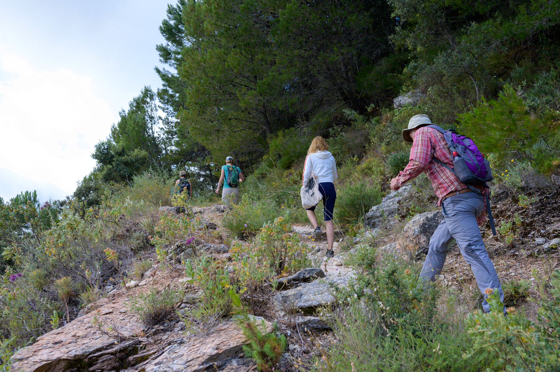 Heading up. No shortage of hills around Gaucin.