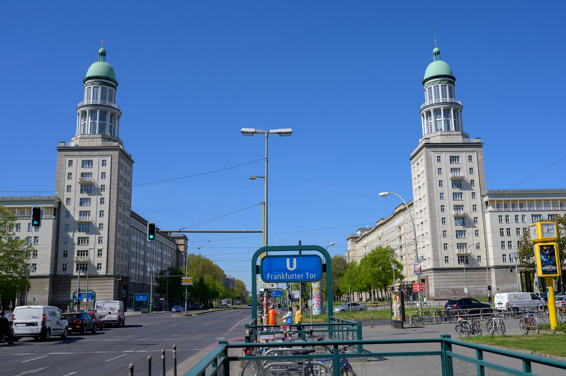 What is there not to love about the massive granduer of the people's palace of Karl Marx Allee? A huge post-war East German building project for workers housing, although it is likely the best housing was reserved for party members.