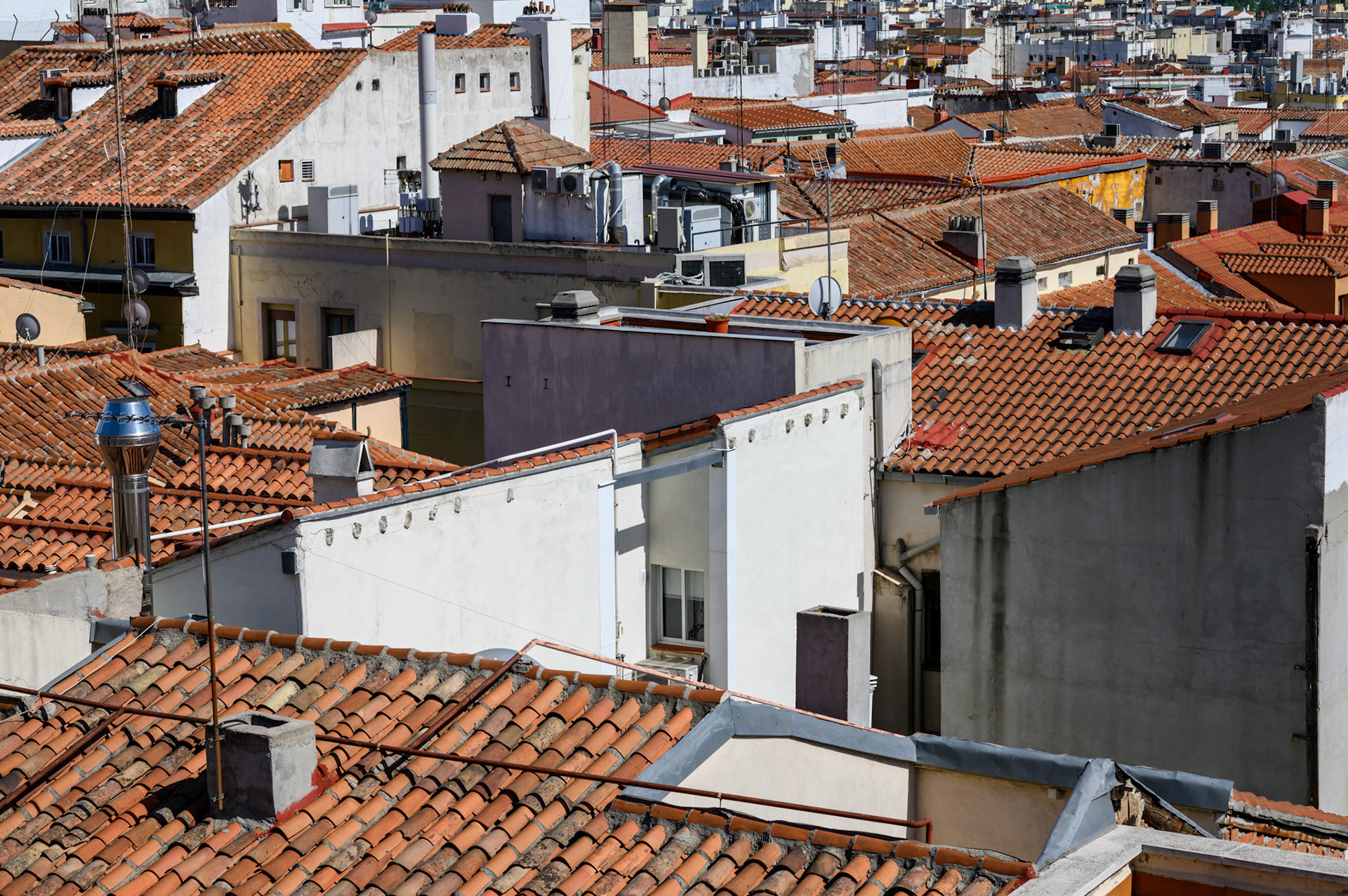 Madrid rooftops.