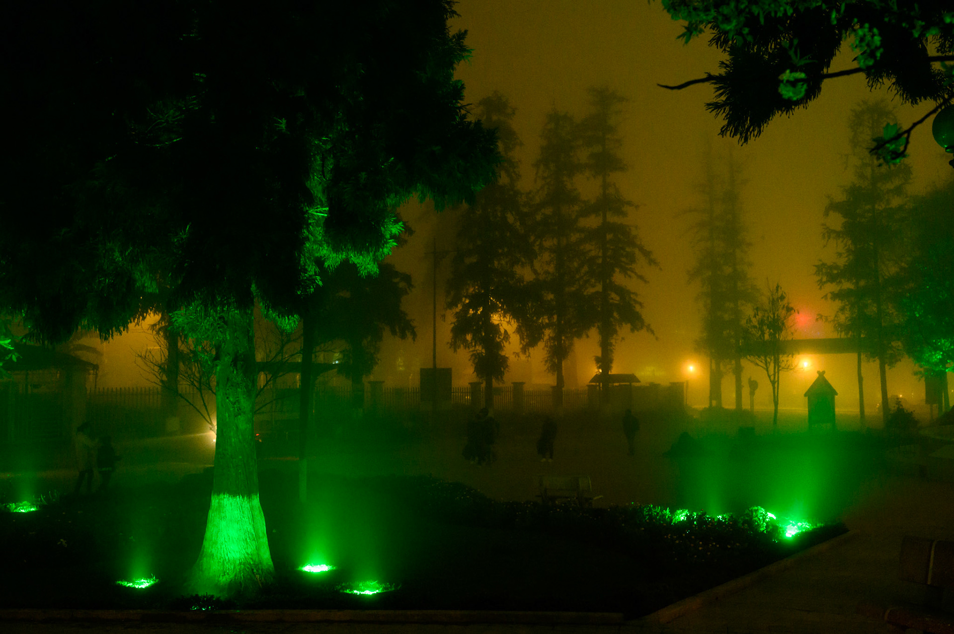 At this time of year Sapa is frequently in clouds, making beautiful neon-lit night scenes.