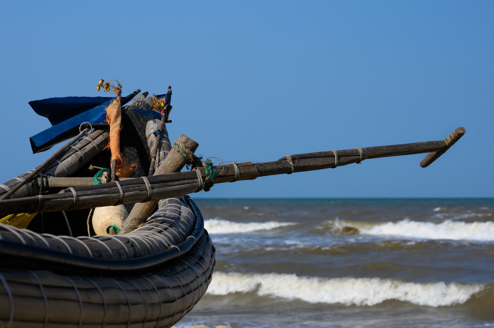 The coast about 40 minutes from Hue.