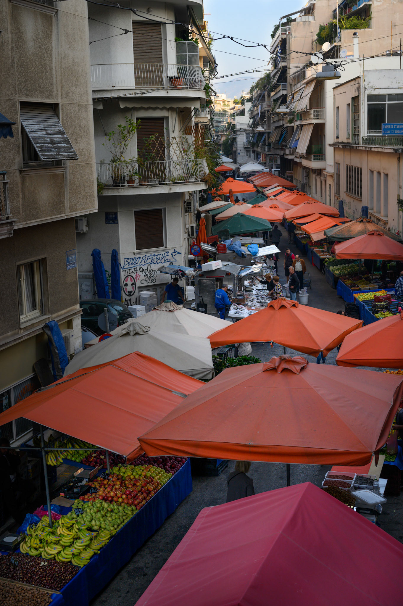 Street market on Patmou street