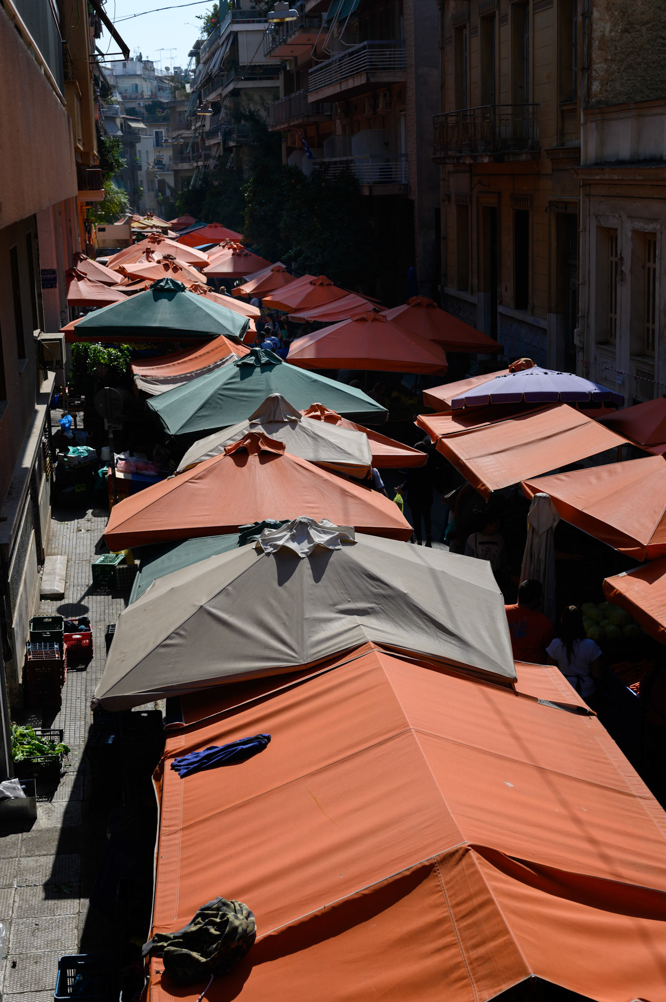 Street market on Patmou street