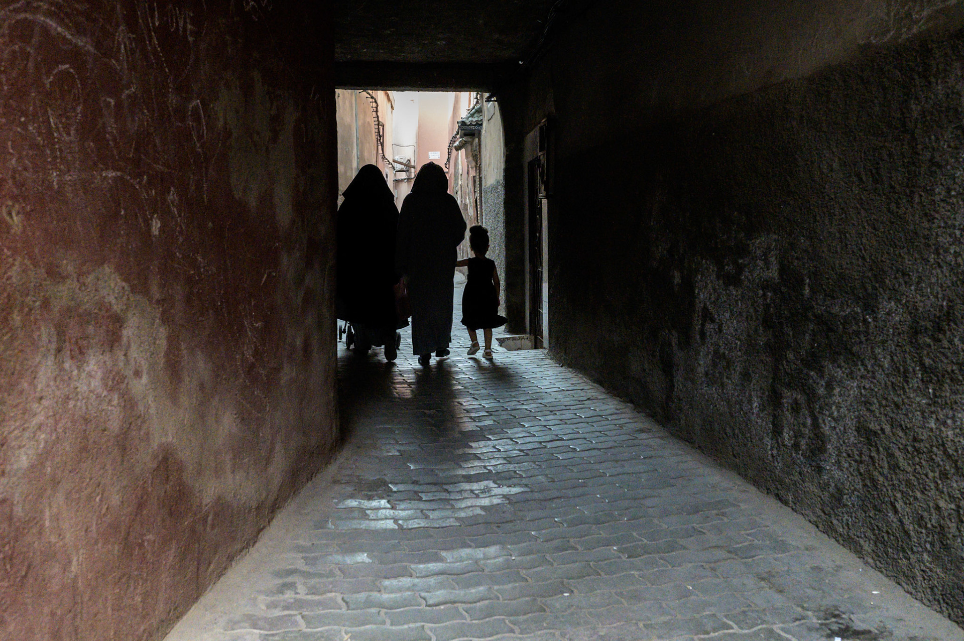 Rian streets in Marrakech