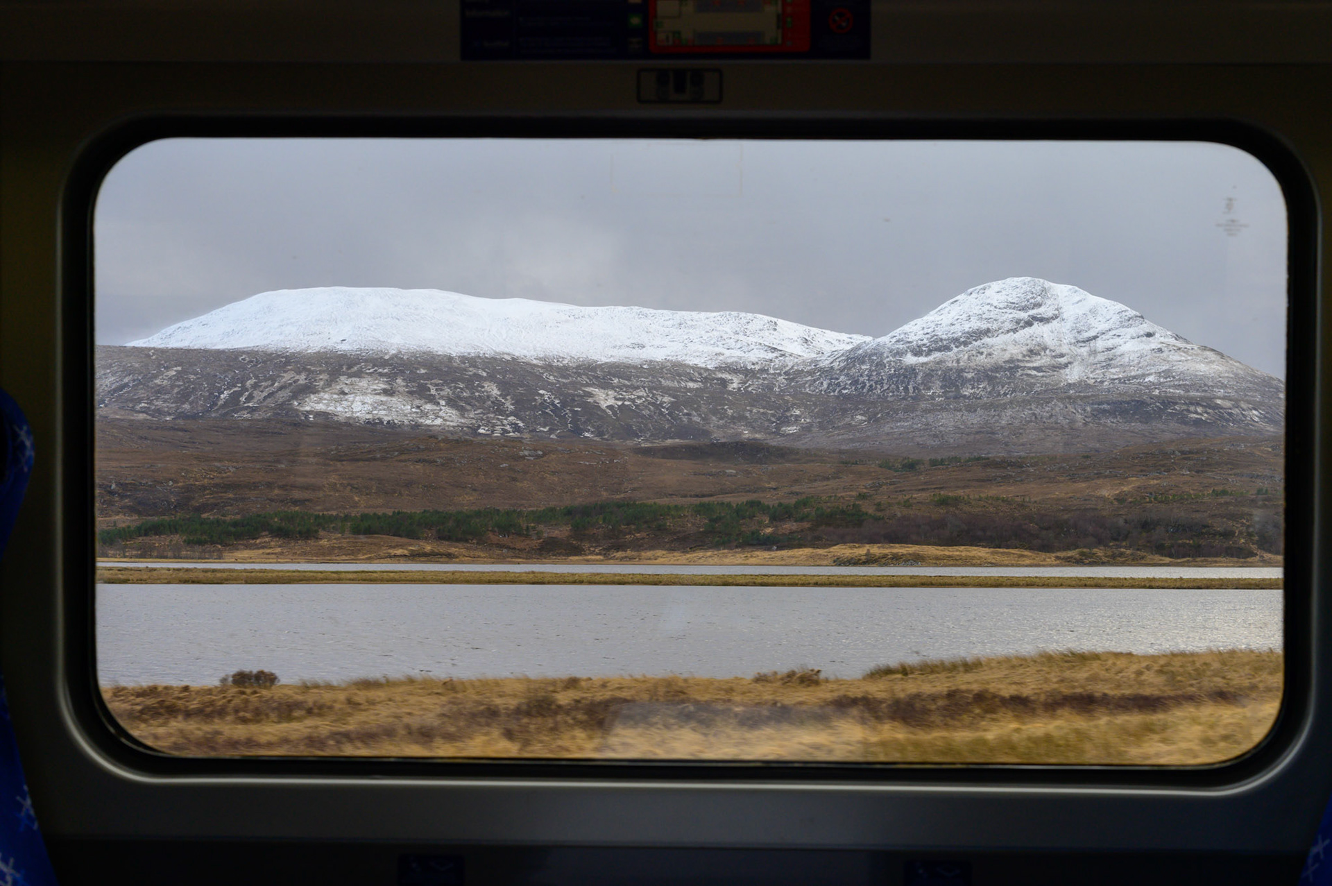 Through the train window from Inverness to Kyle of Lochalsh, our departure point for Skye.