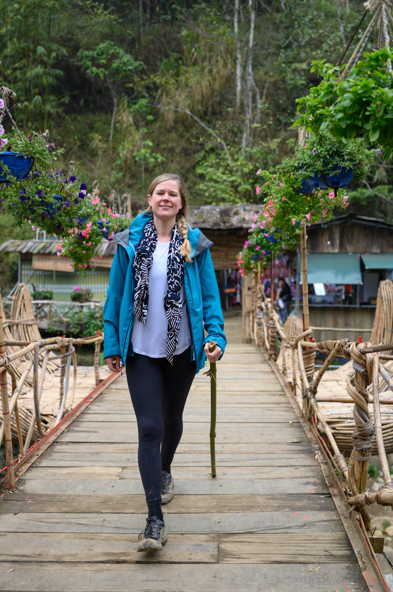 Sheryl in Cat Cat village