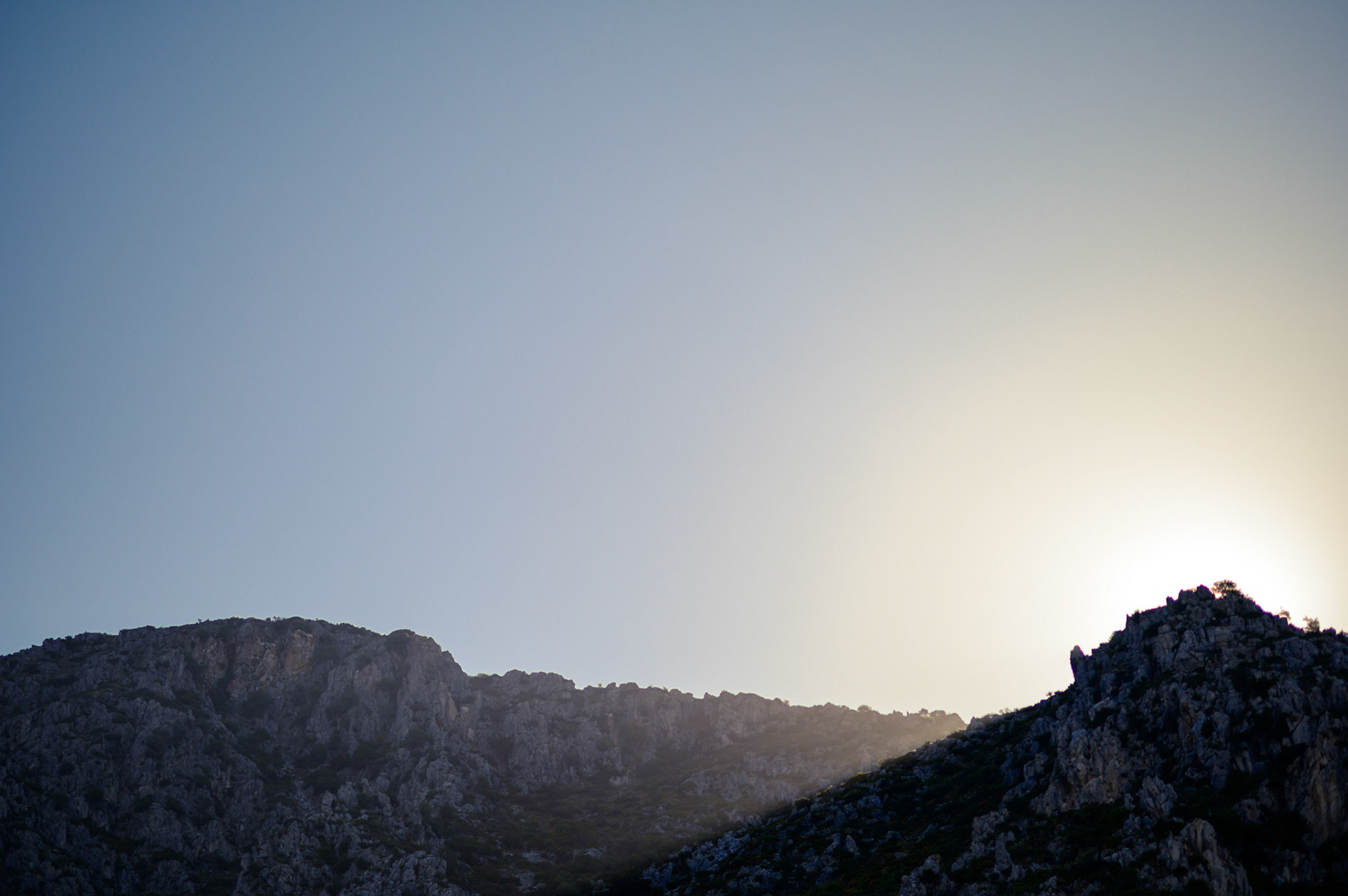 Sunrise over the Sierra Crestellina
