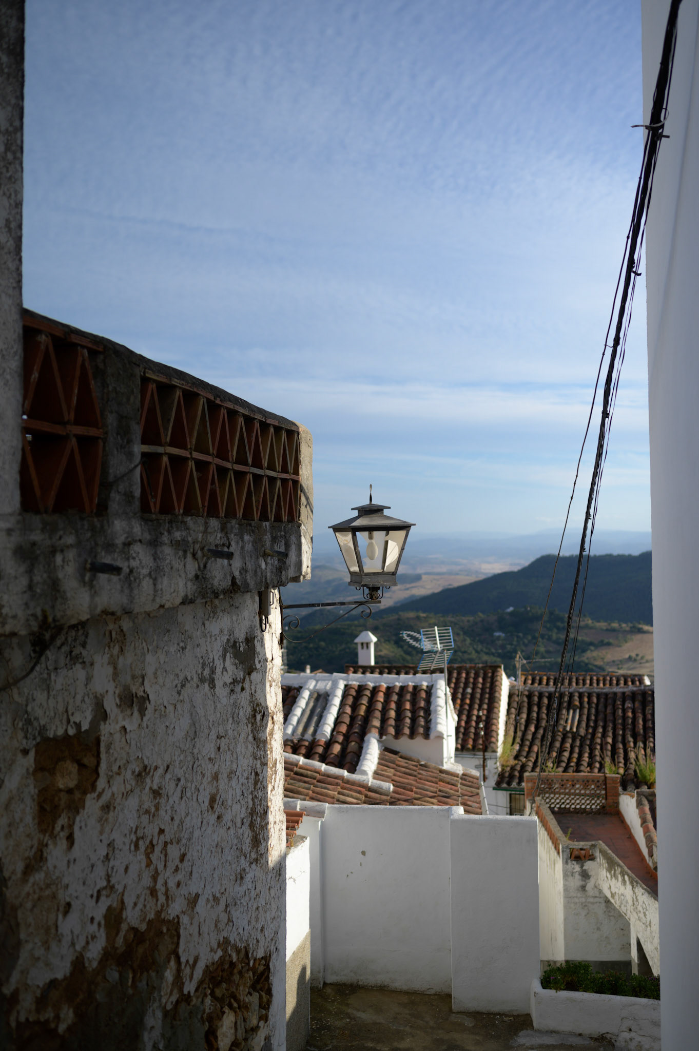 The street lamps were a feature of Gaucín. Often damaged, always picturesque