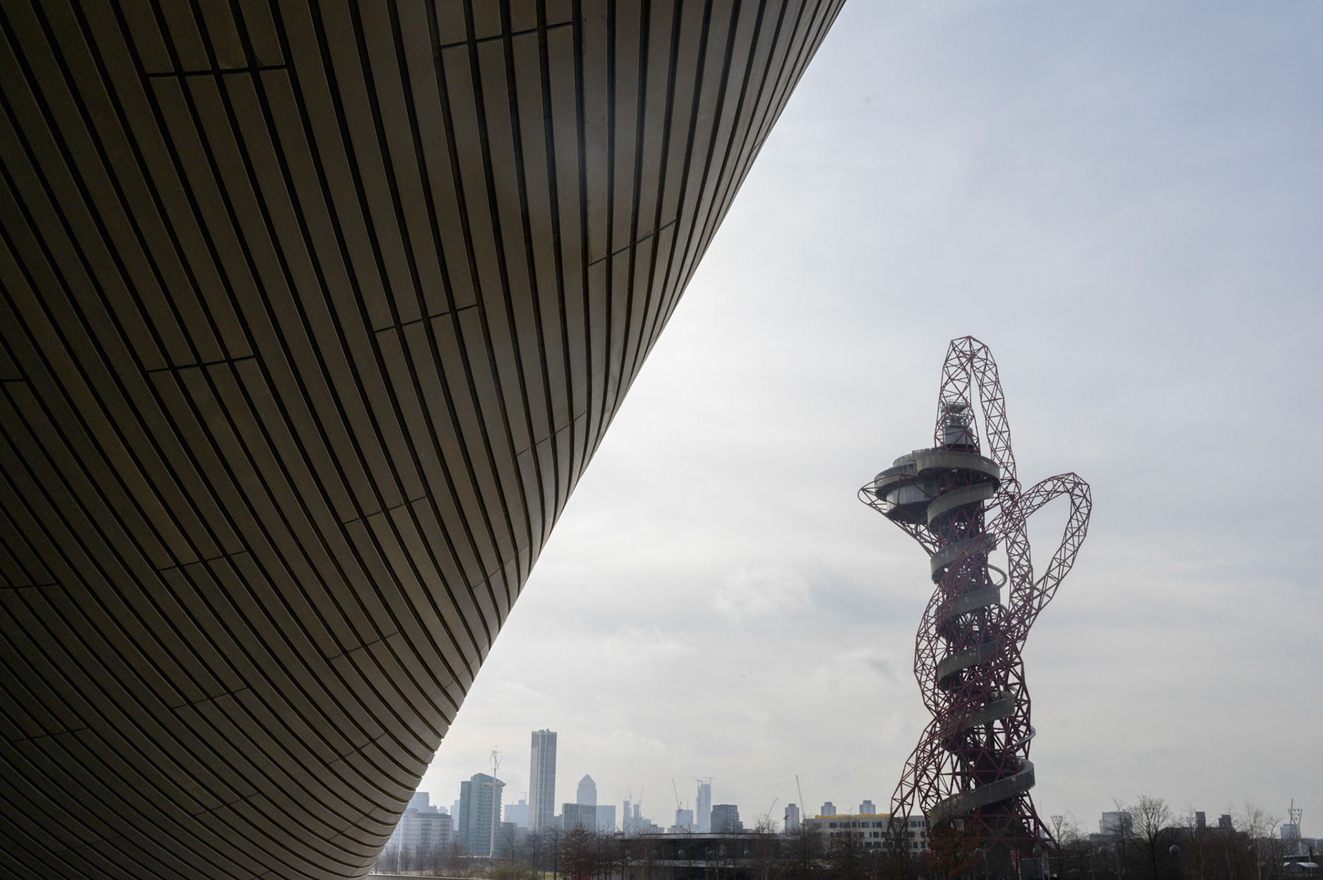The Olympic Park complex is still being built into an urban centre.