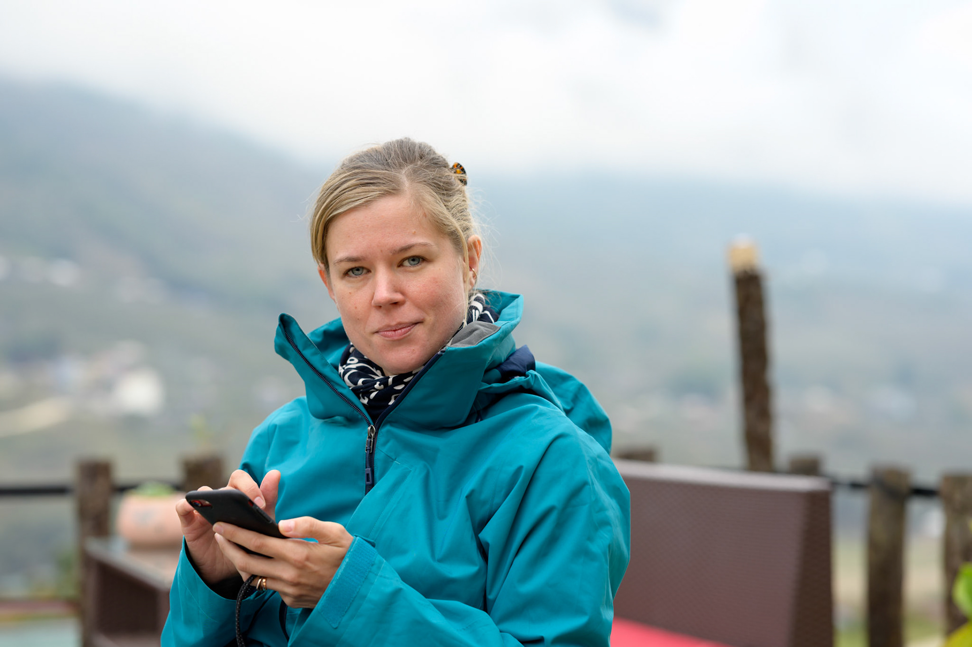 Sheryl at Comlan Eco Homestay, Ta Van