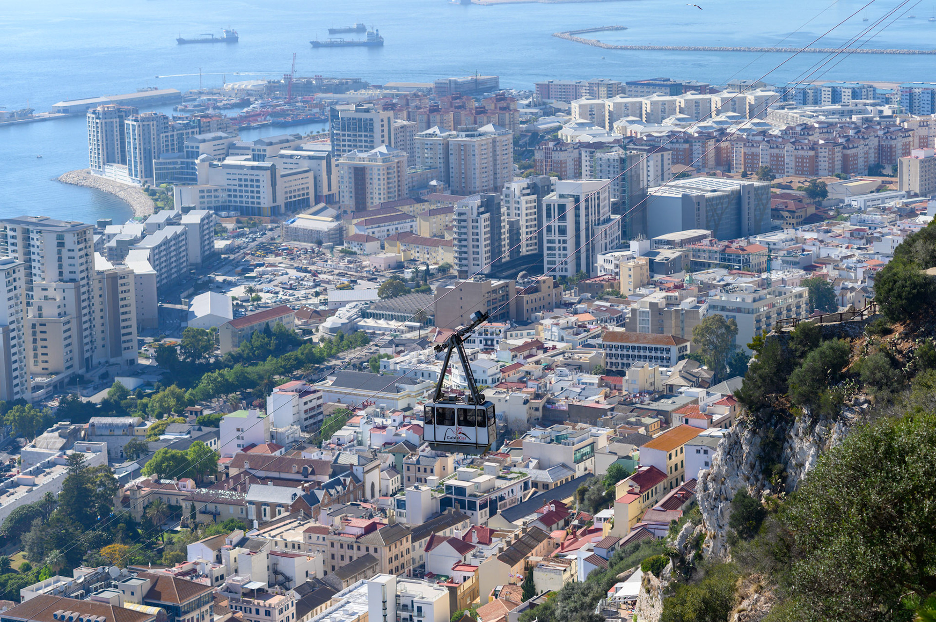 Gibraltar town from The Rock