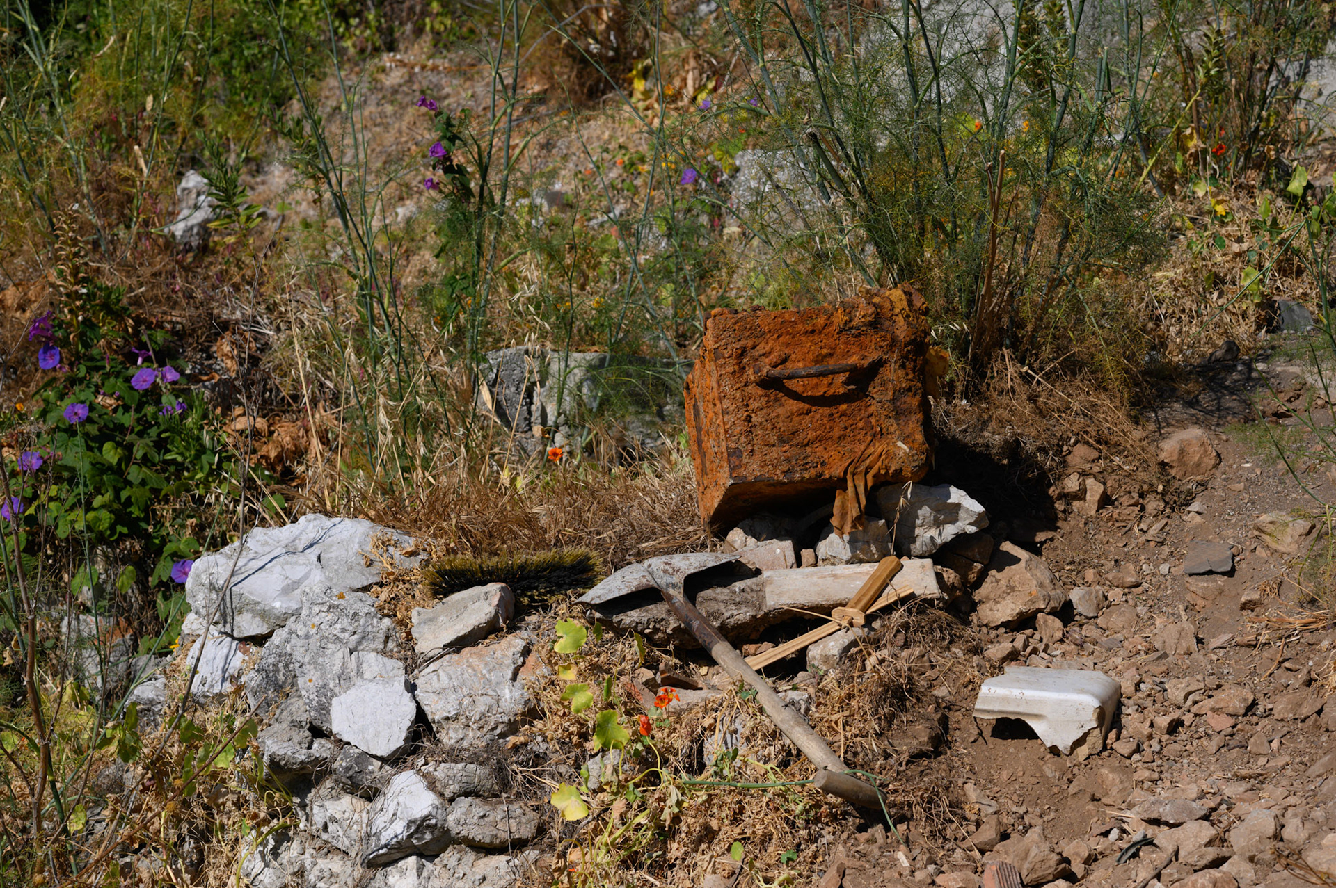Could this rust string box have been buried treasure?