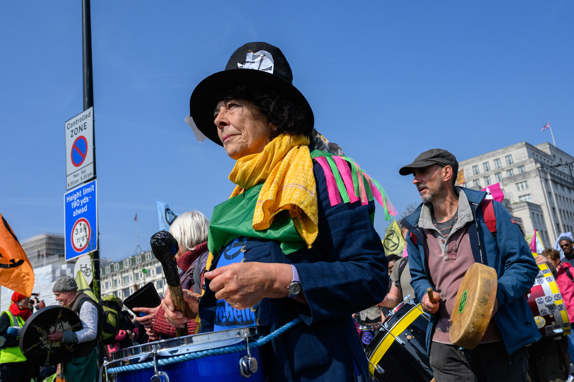 The Extinction Rebellion protest closed the central London Waterloo Bridge for days.