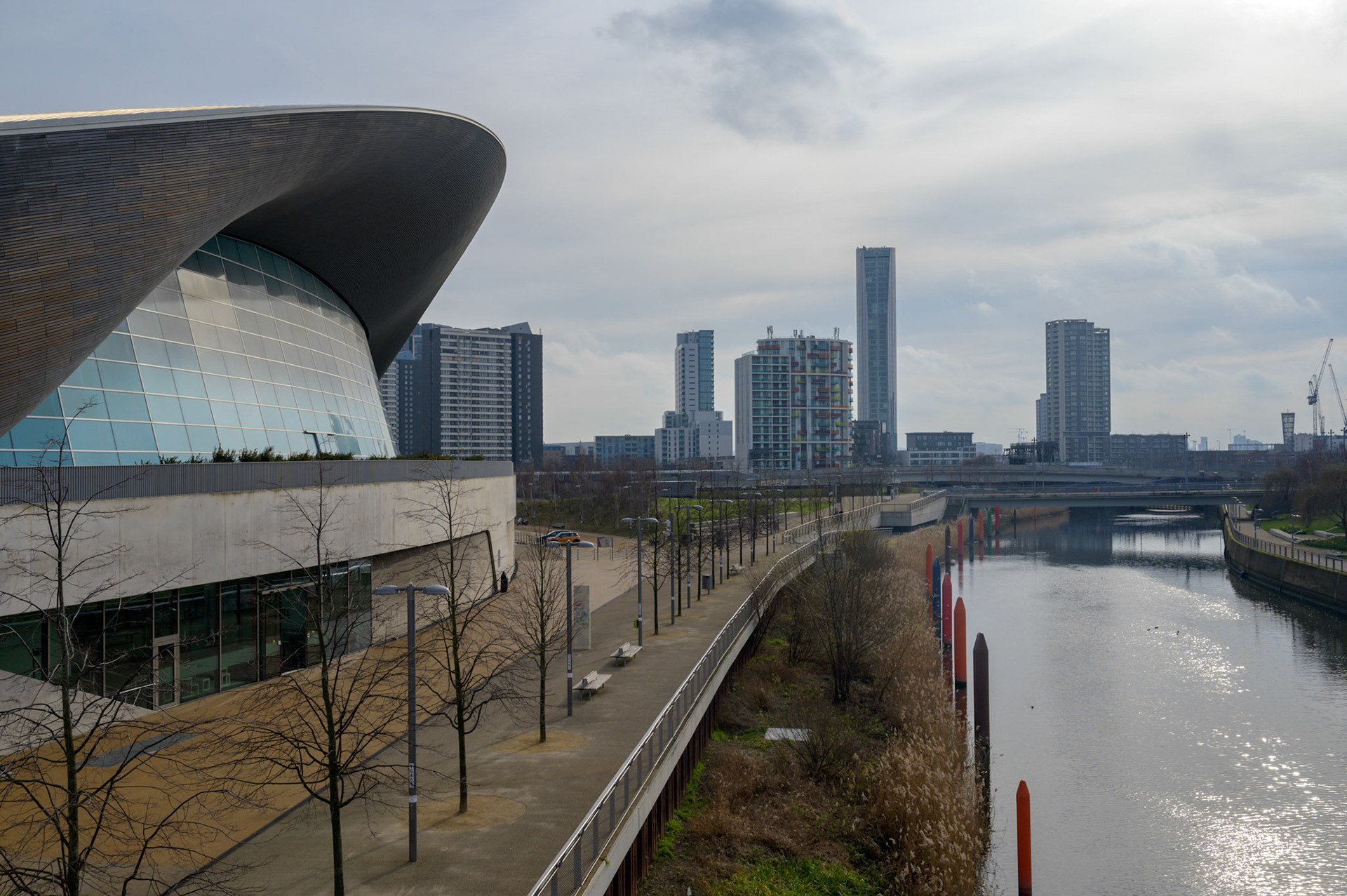 The Olympic Park complex is still being built into an urban centre.