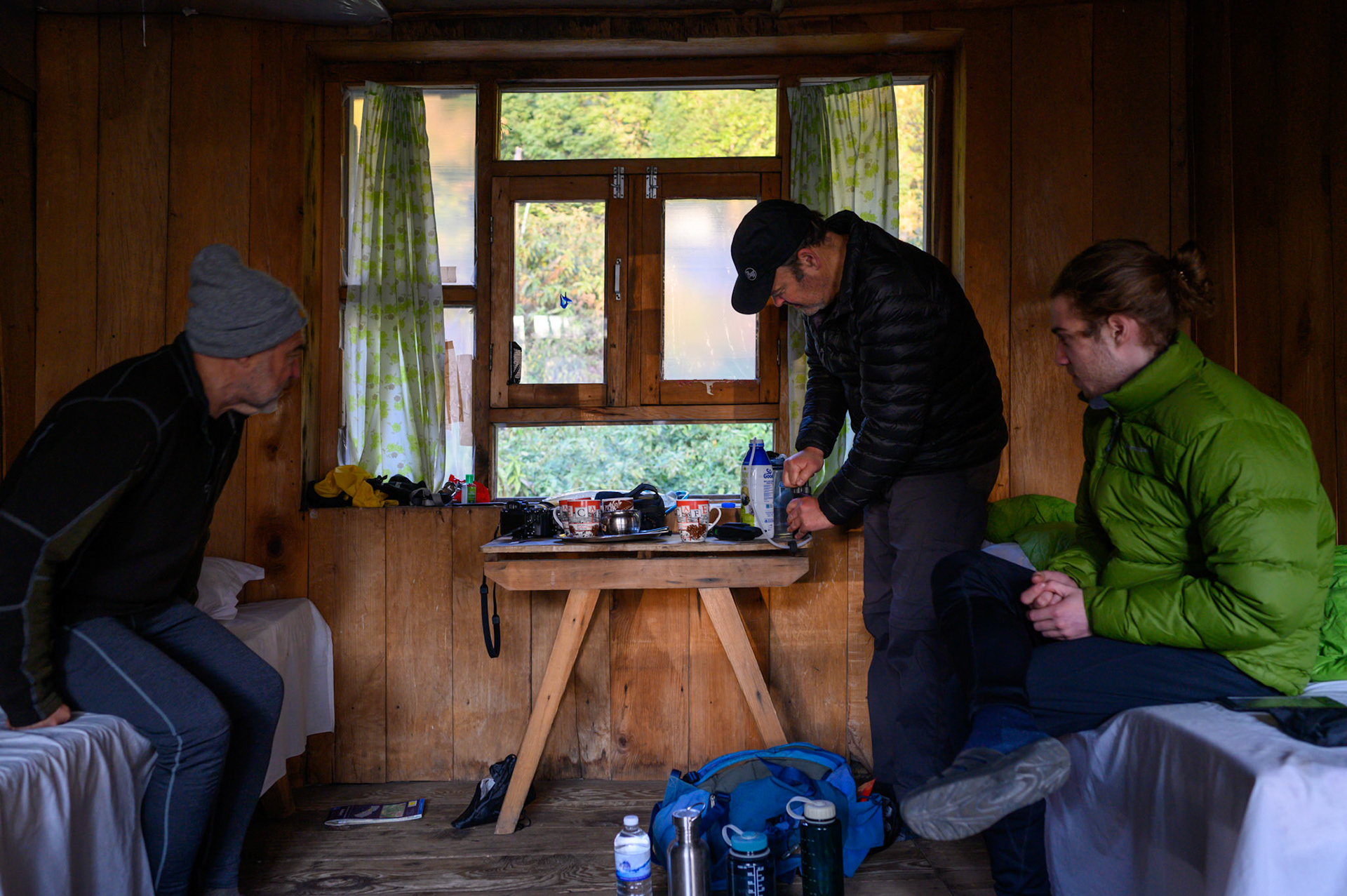 The inargual evening water ritual at Lama Hotel