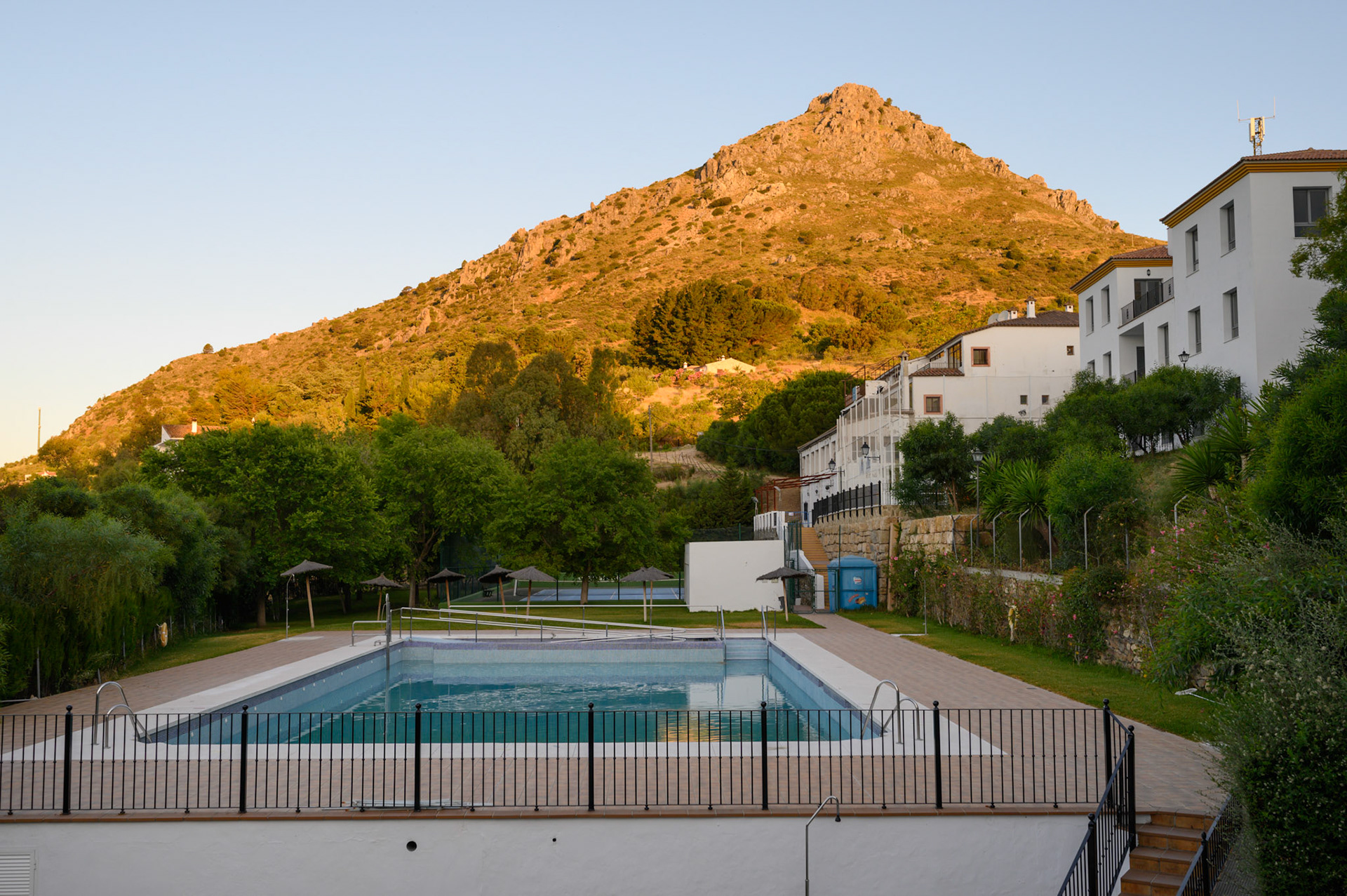 El Hacho, the highest point around Gaucín, seen from our balcony.