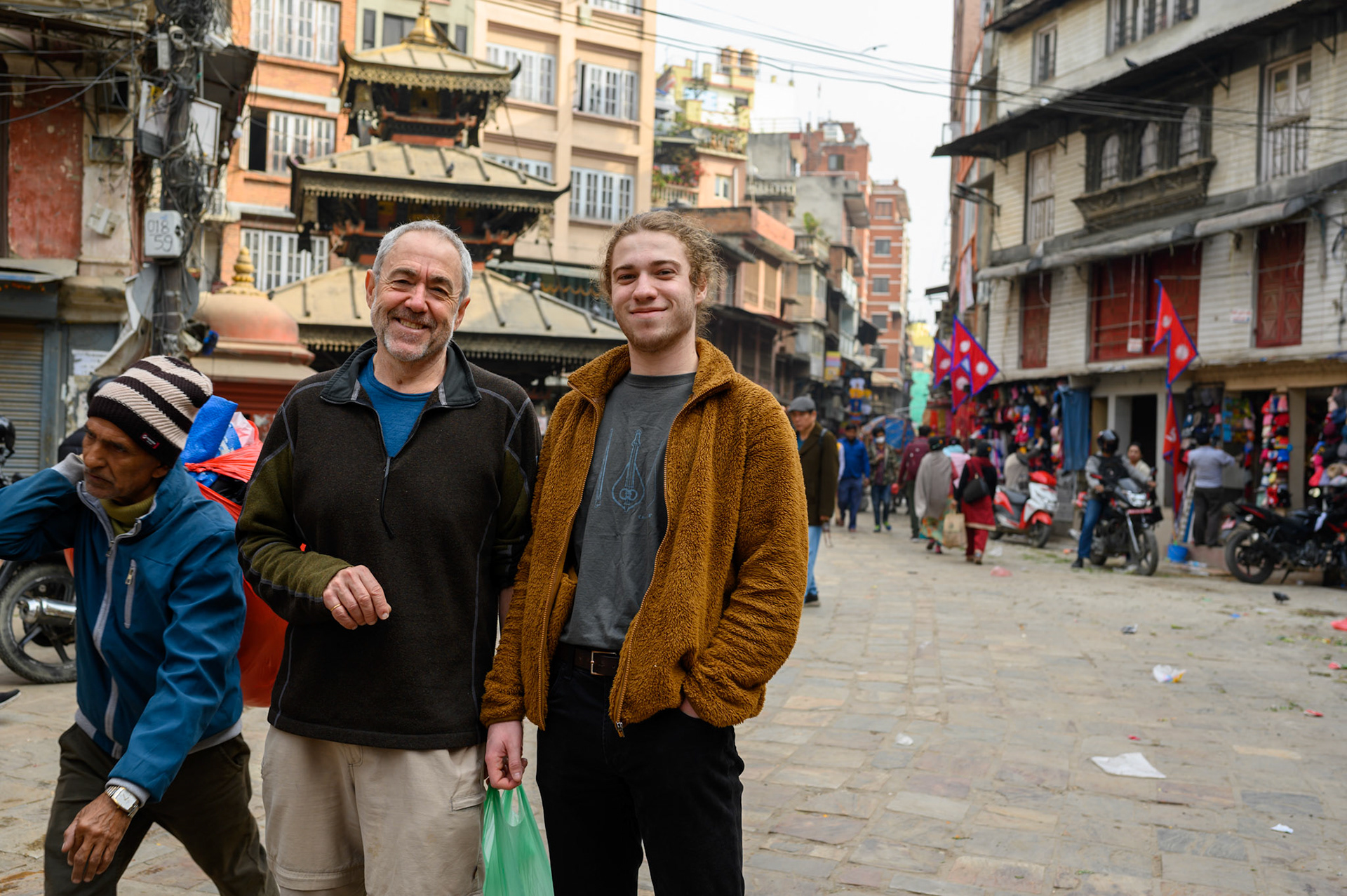 Pete and Max in Kathmandu