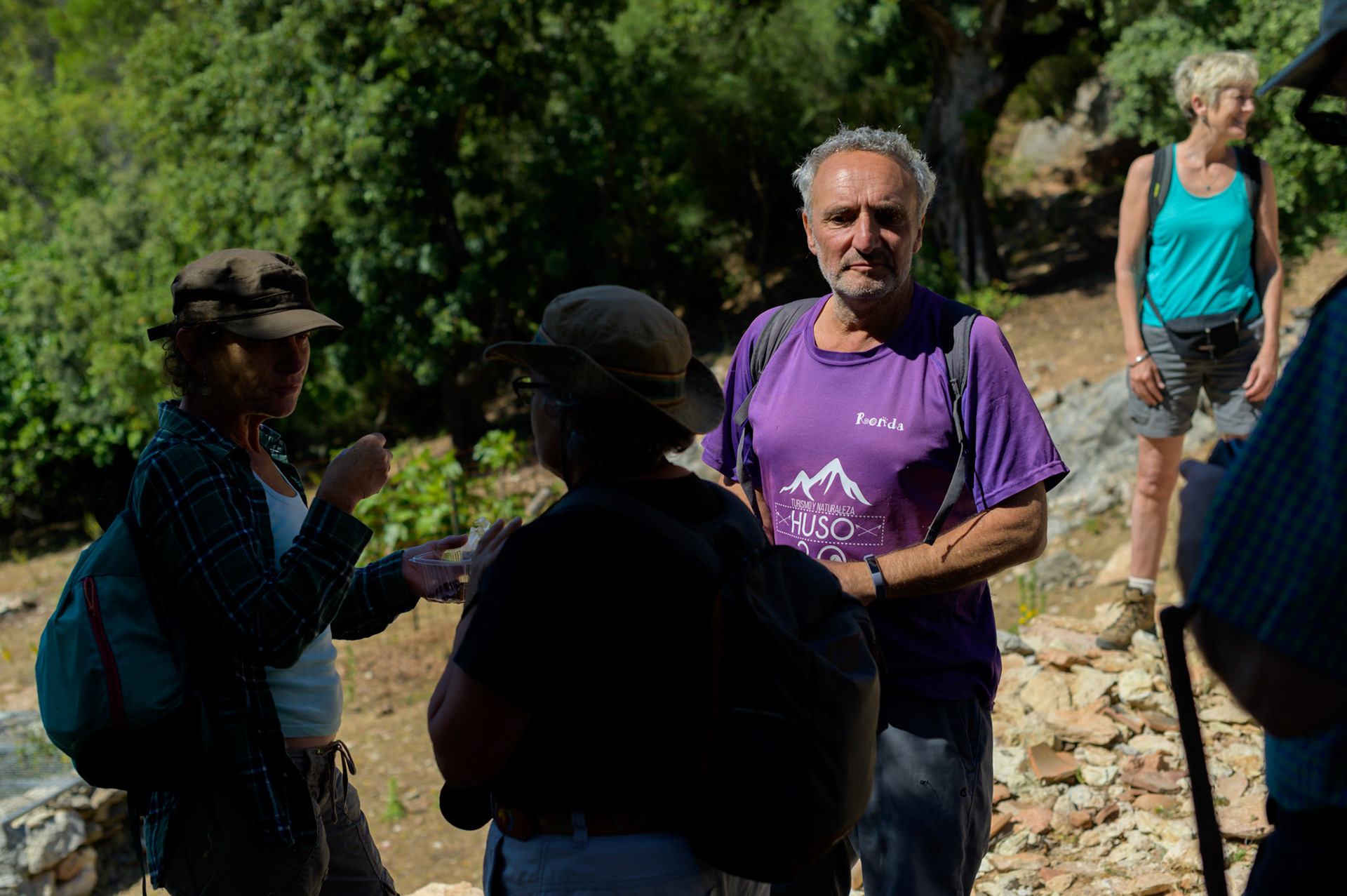Matthew lead the walk to the finca.