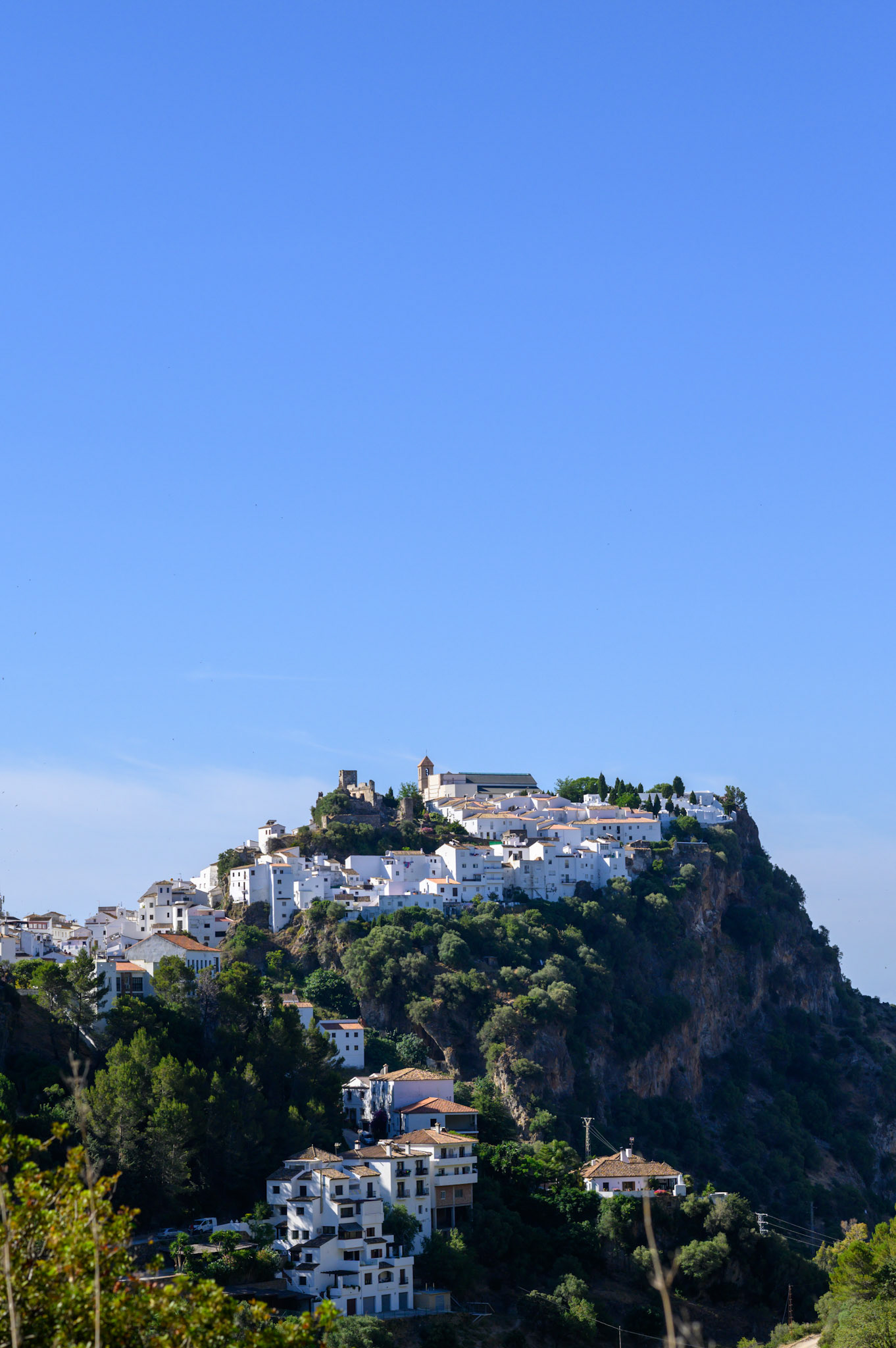 Casares town spills down from the old castle
