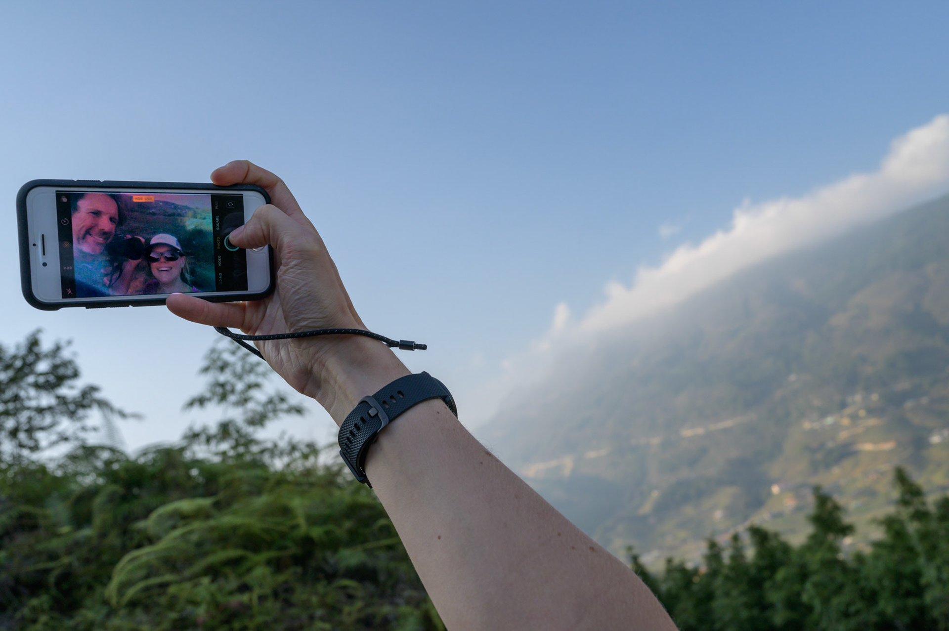 Hiking in the forest above Ta Van