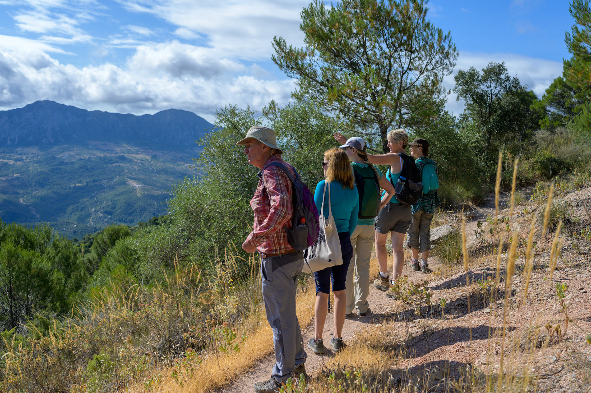 The rain has cleared and the view os towards Gibraltar and Morocco.