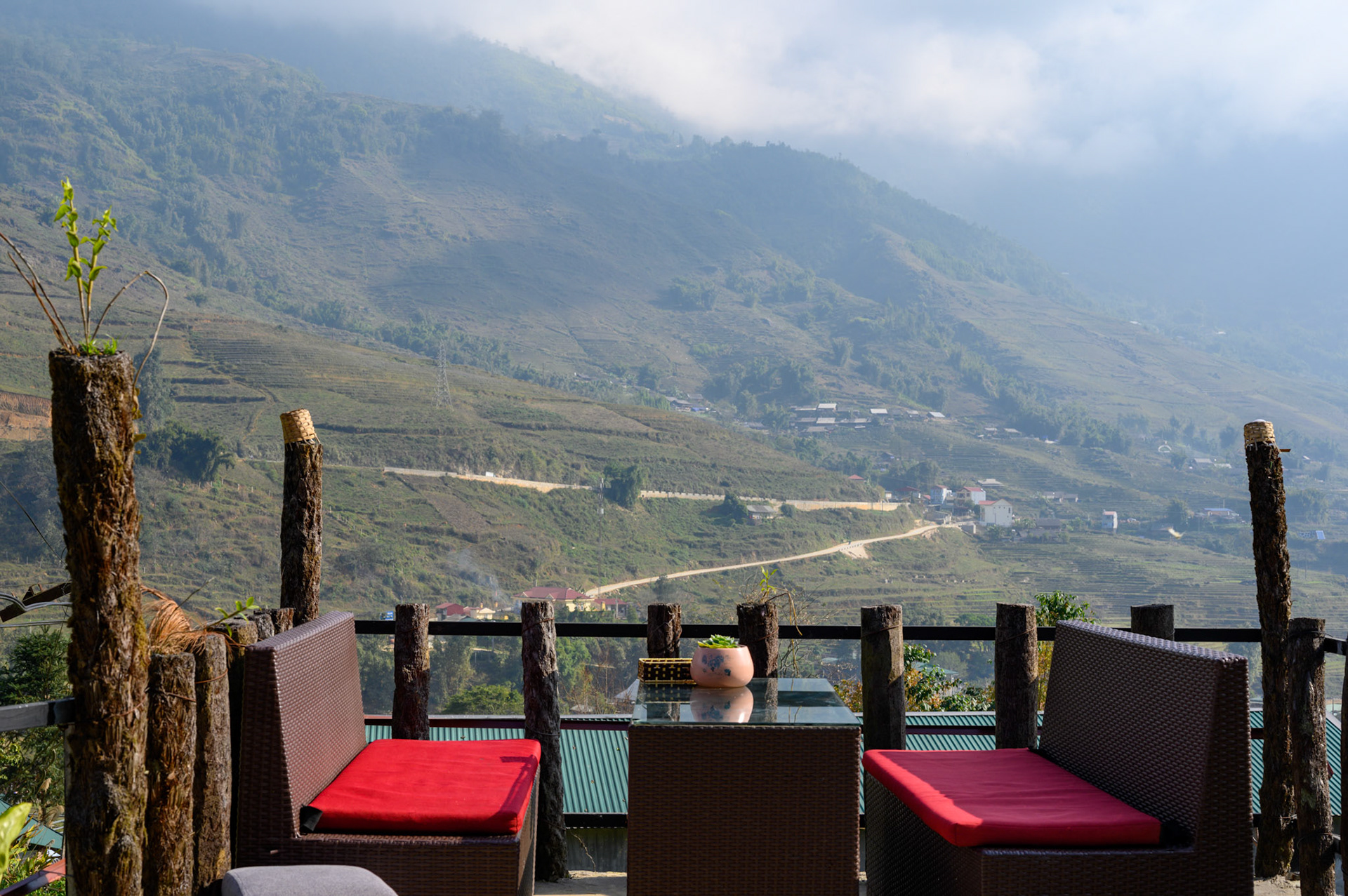 Views from the deck of Com Lan