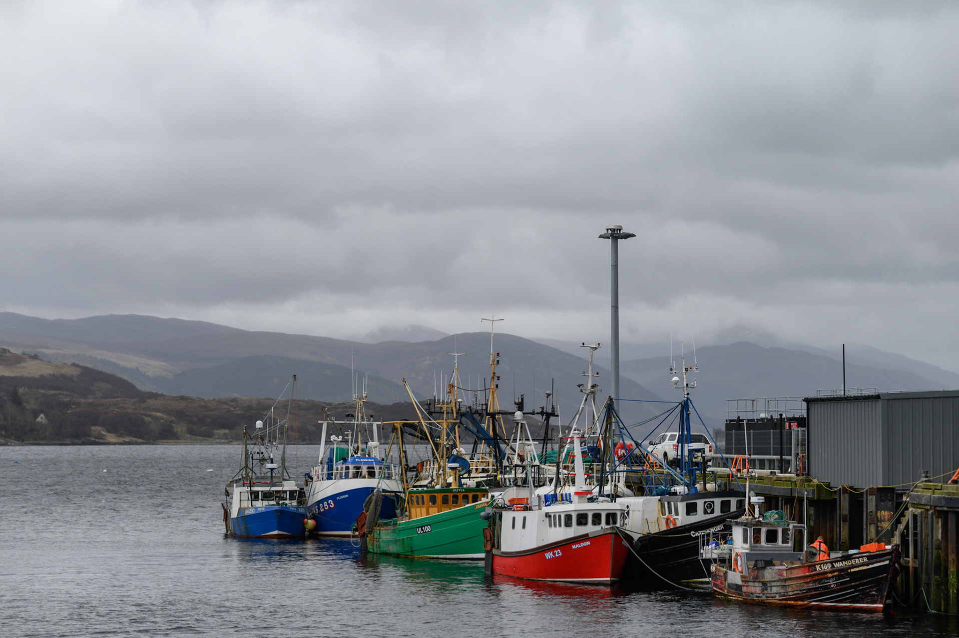 Back on the Scottish mainland at Ullapool harbour.