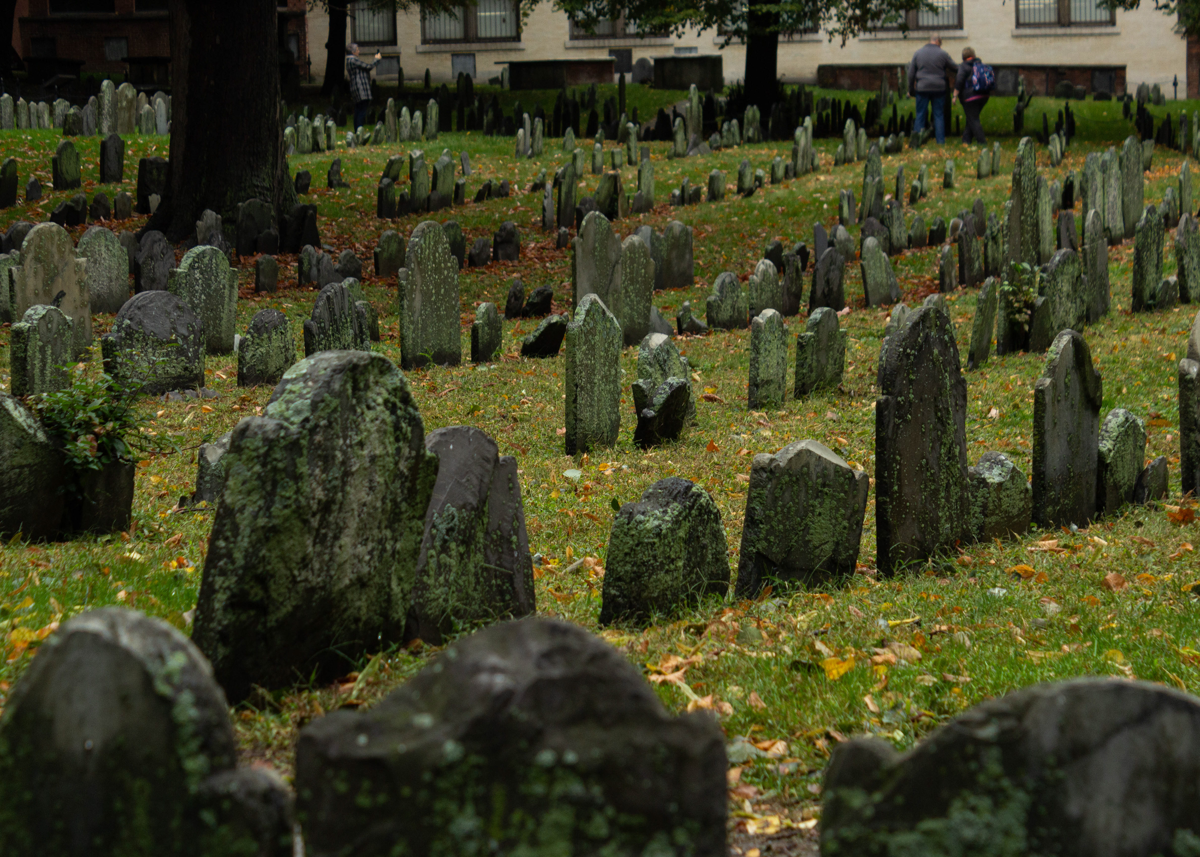 Tombstones at Granary Burying Ground.
