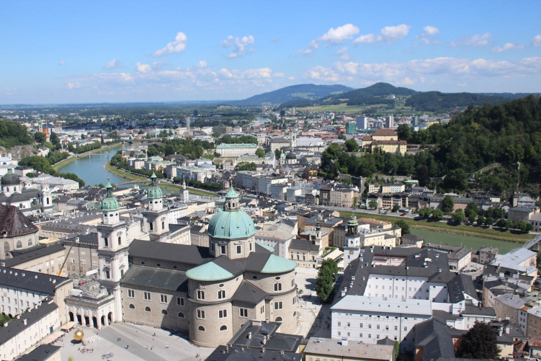 A view of Salzburg from Hohensalzburg Fortress