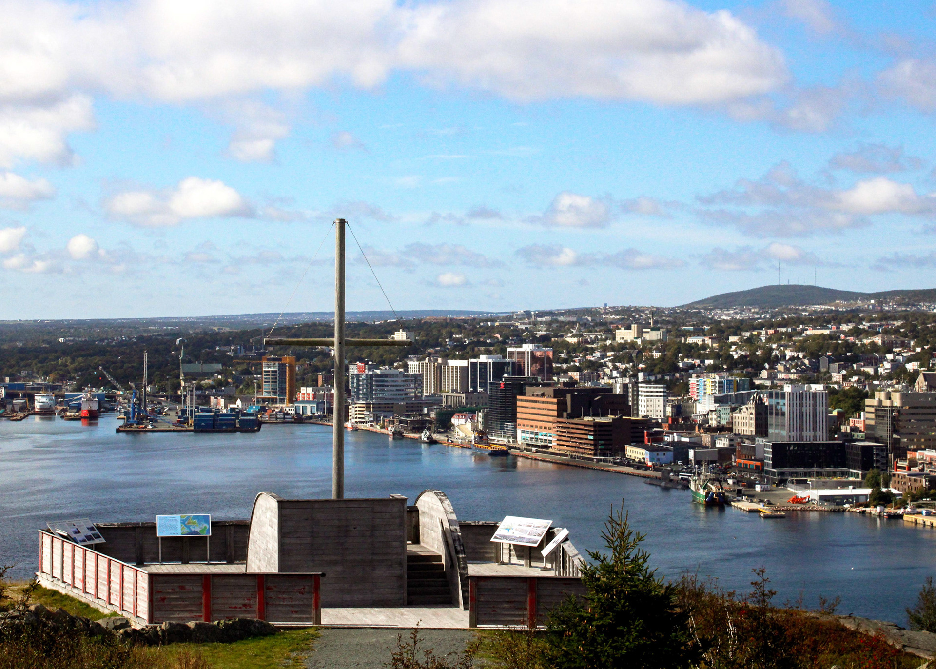 Wooden Platform on Gibbet Hill Overlooking St. John's Harbour