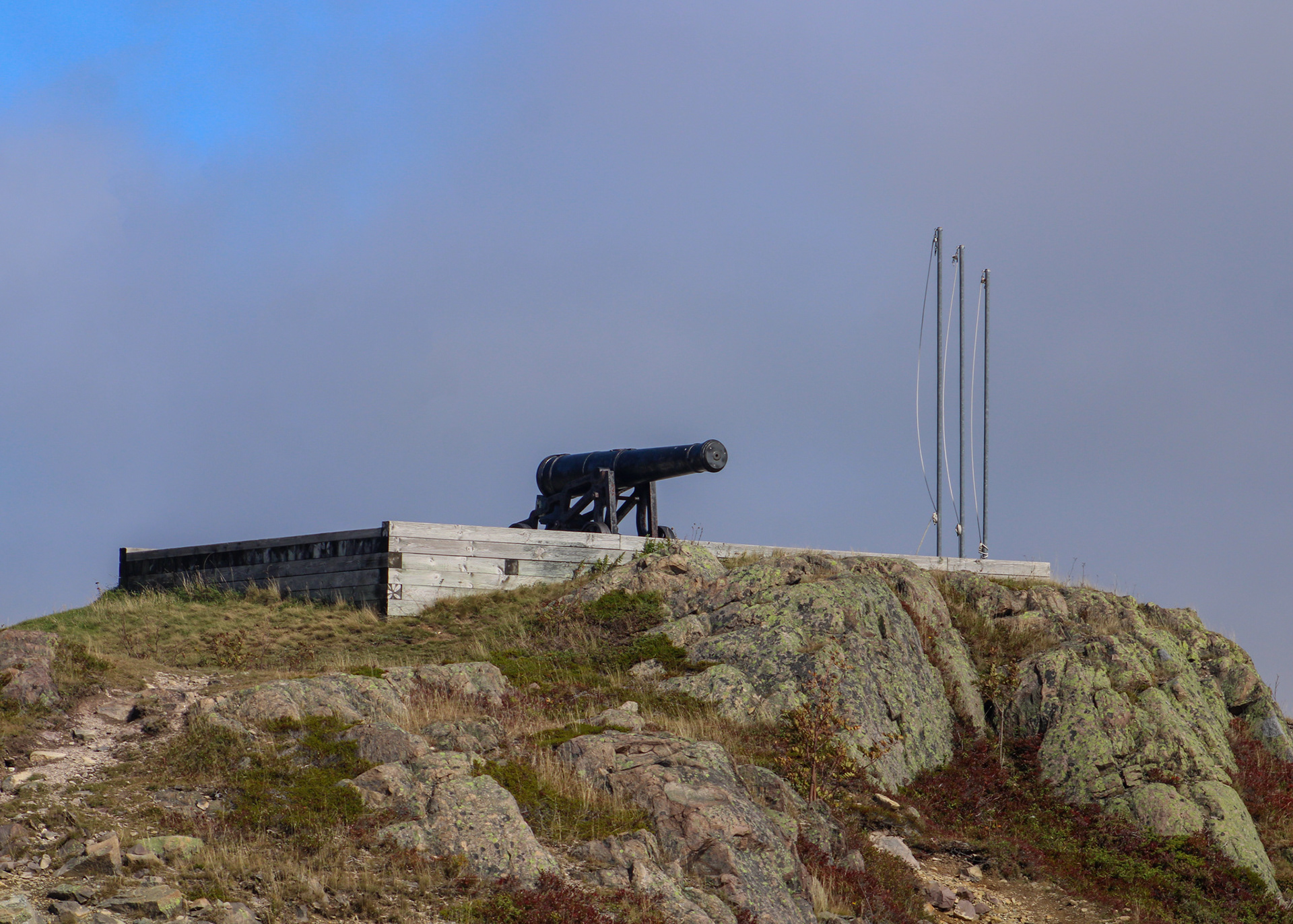 Canon on a platform atop Gibbet Hill, St. John's, Newfoundland